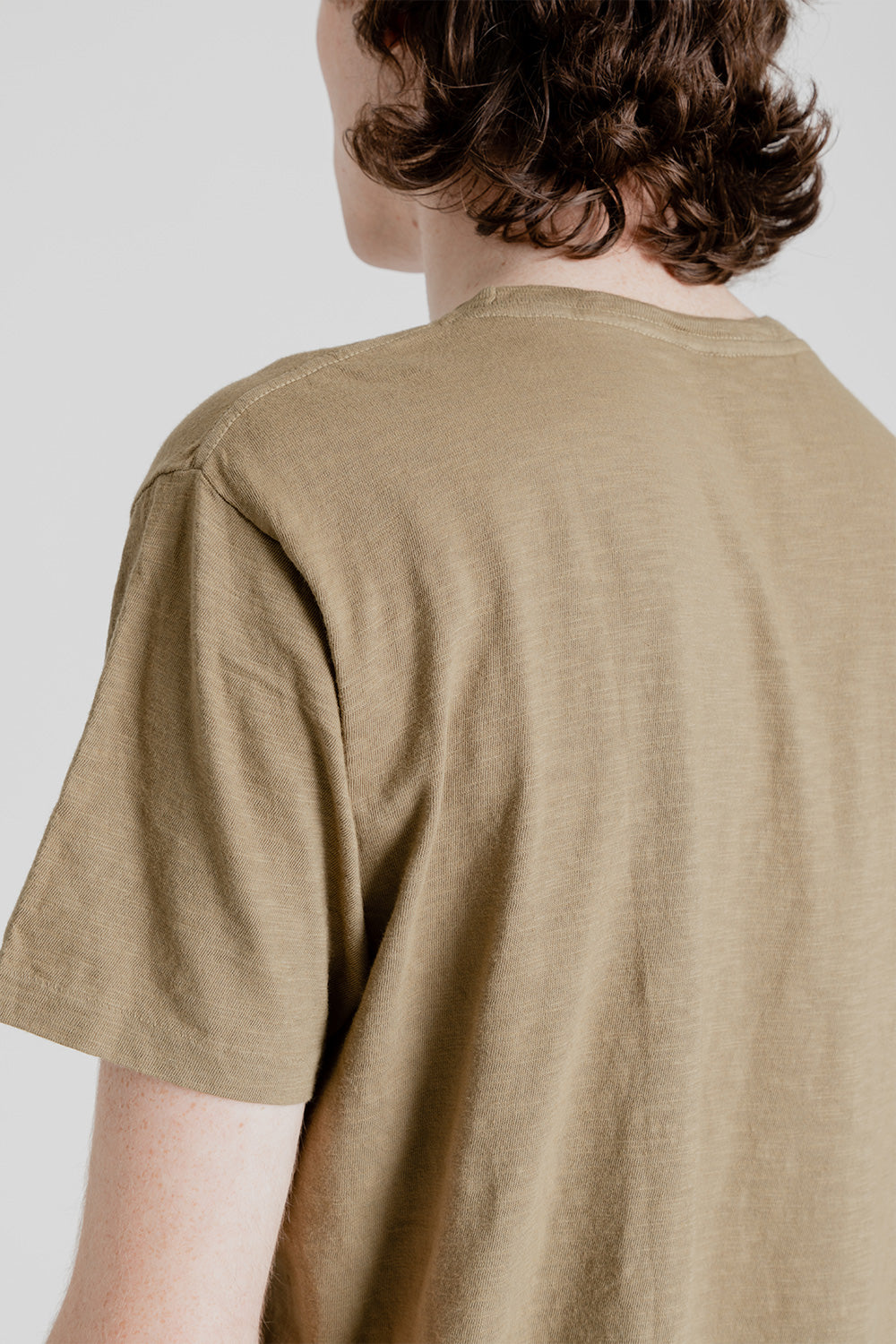 Velva Sheen Rolled Regular Short Sleeve Tee in Olive