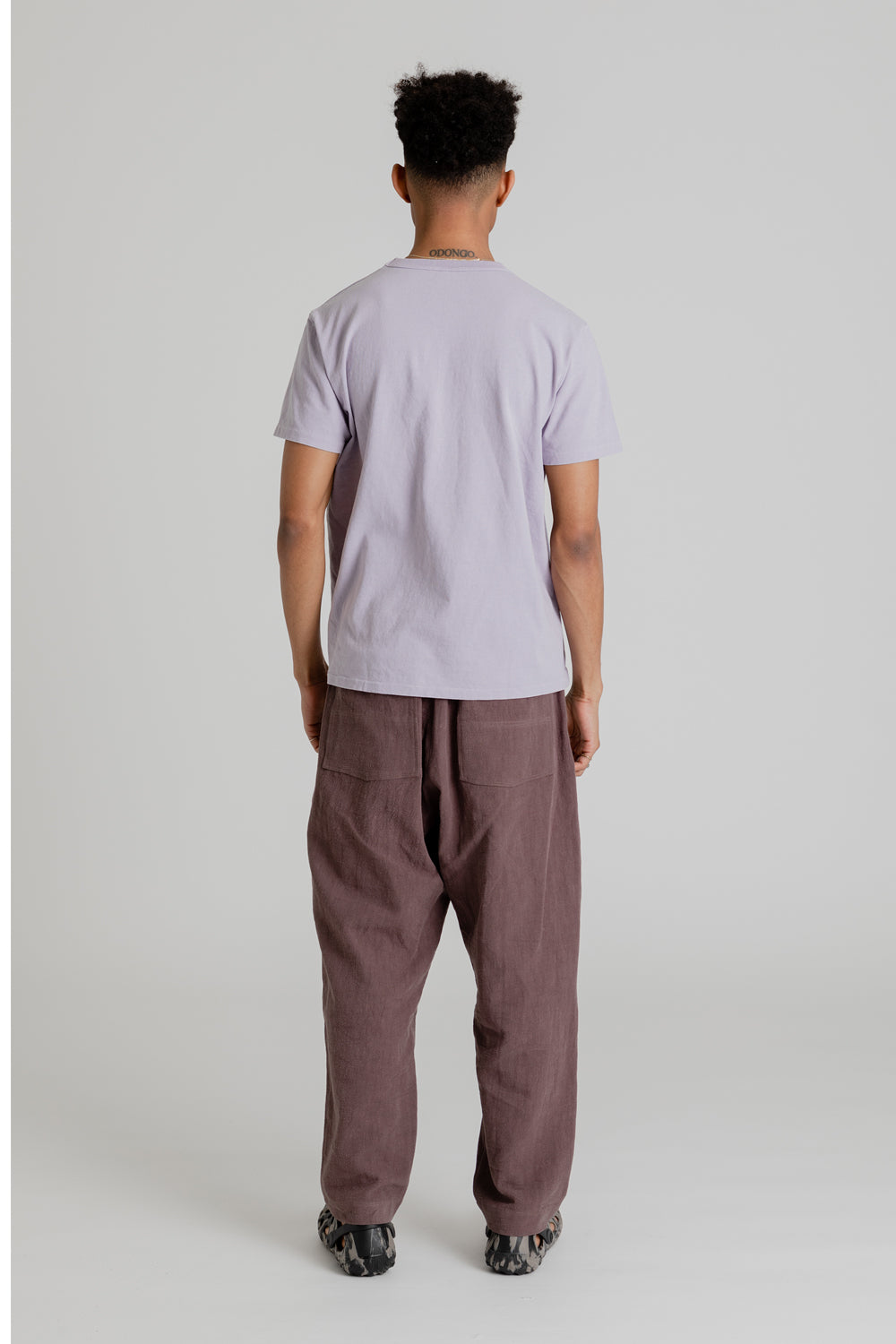 Velva Sheen Pigment Dyed Pocket Tee in Orchid