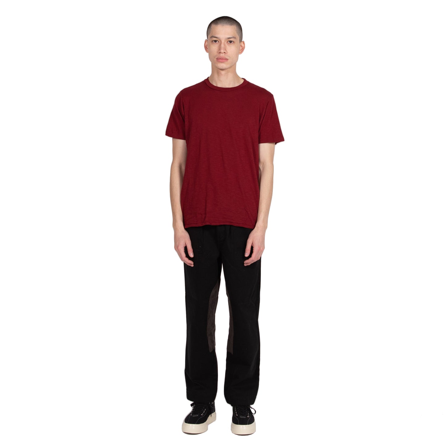 Velva Sheen Regular Short Sleeve Tee Shirt T-Shirt Burgundy
