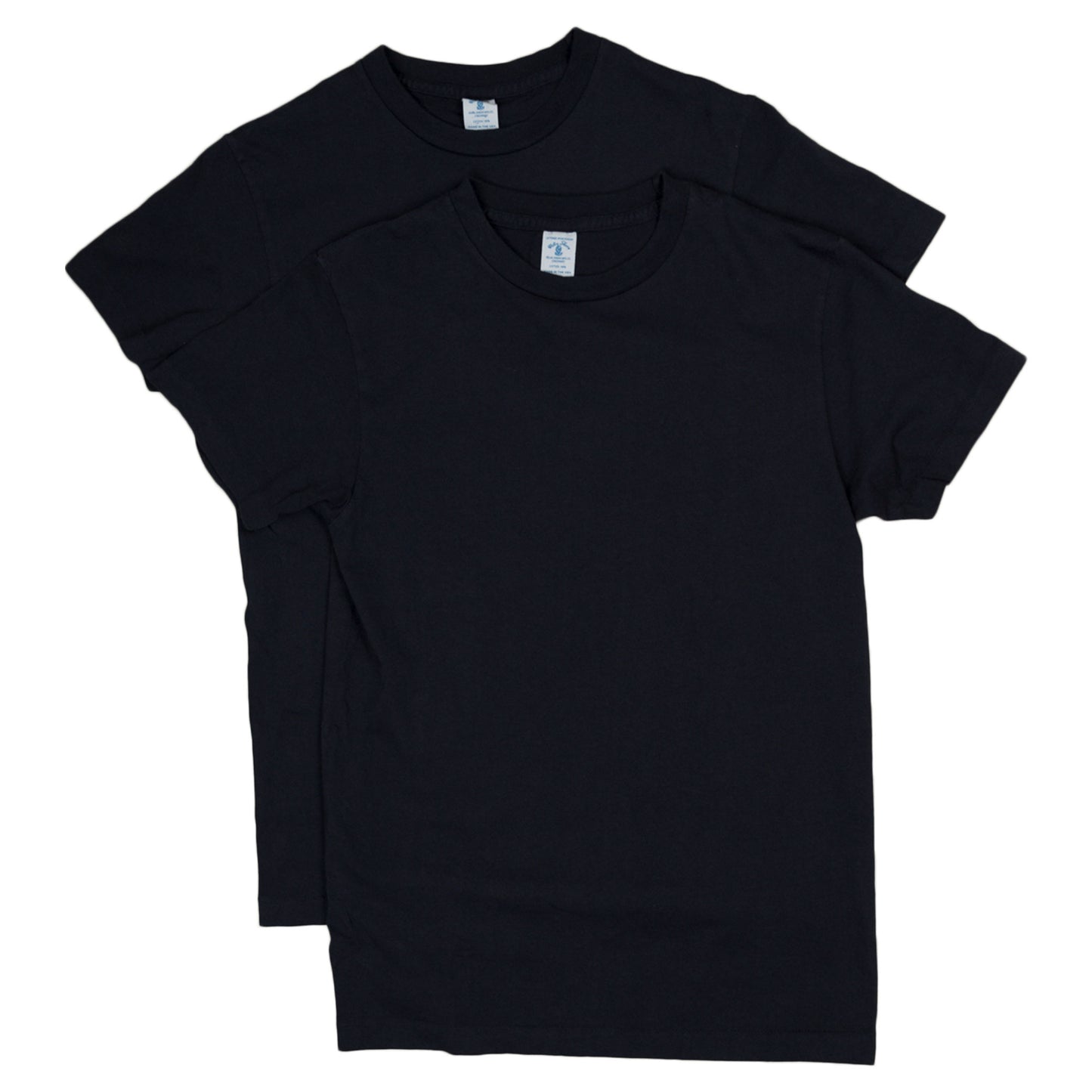 2 Pack Crewneck Plain Tee - Navy Blue - Wallace Mercantile Shop