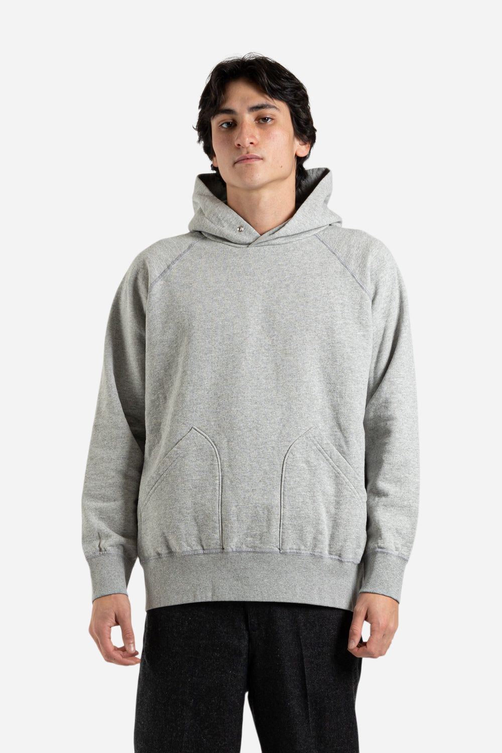 10oz Pullover Hoodie - Heather Grey - Wallace Mercantile Shop