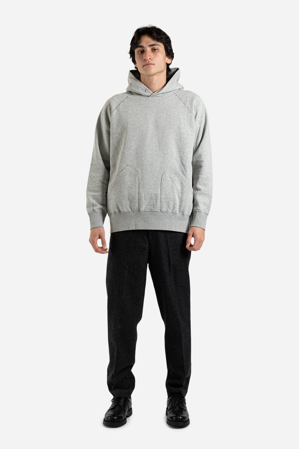 10oz Pullover Hoodie - Heather Grey - Wallace Mercantile Shop