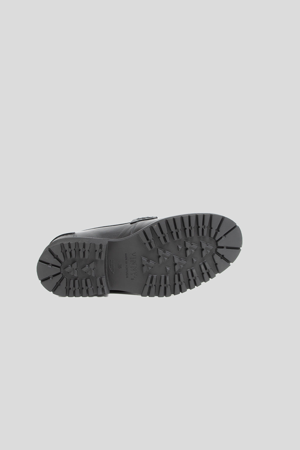 Vinny's WMNS Le Club Snaffle Bit Loafer in Black Crust