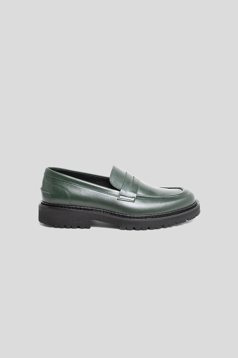 Vinny's Richee Penny Loafer in Basil Green