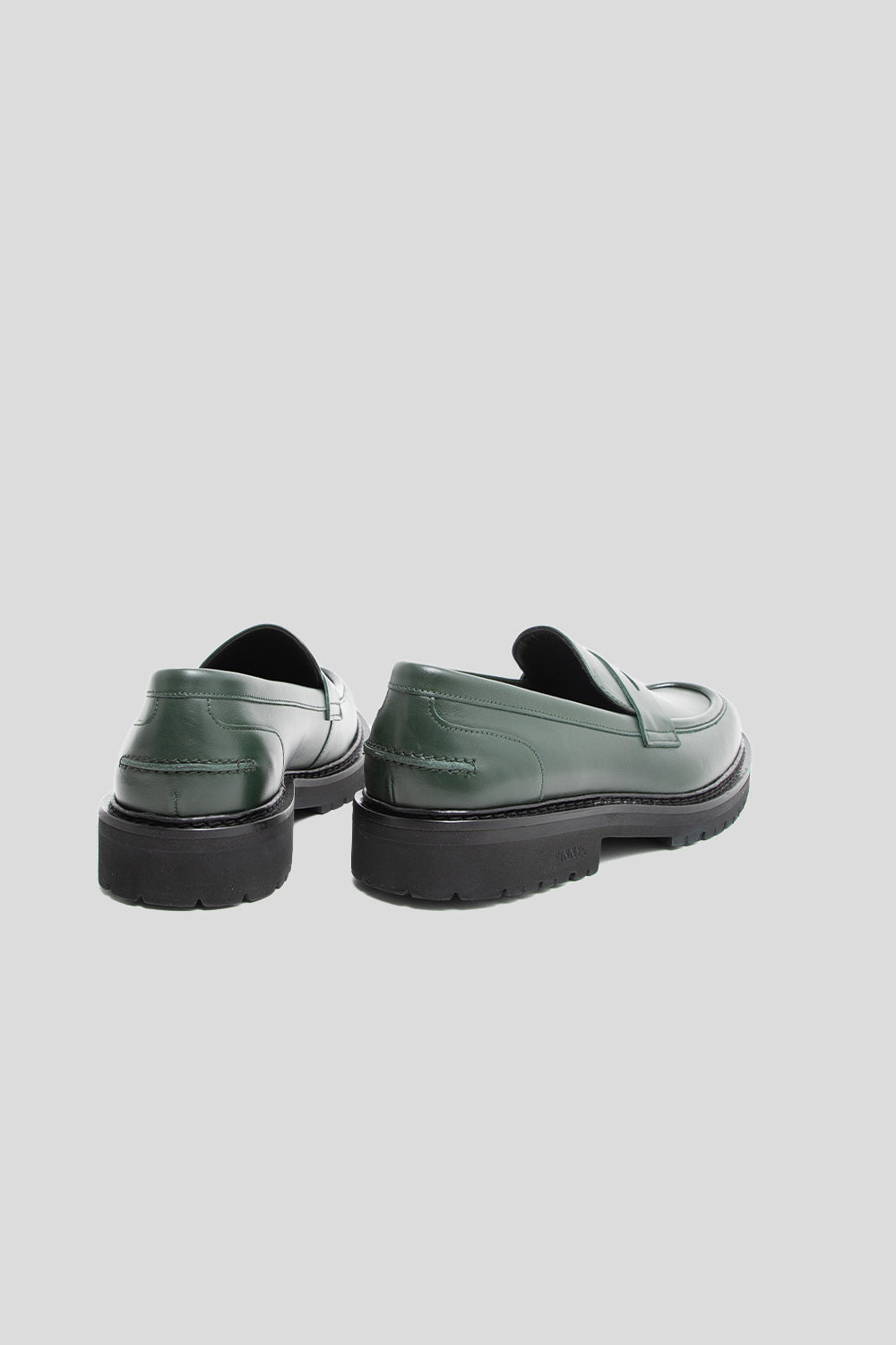 Vinny's Richee Penny Loafer in Basil Green