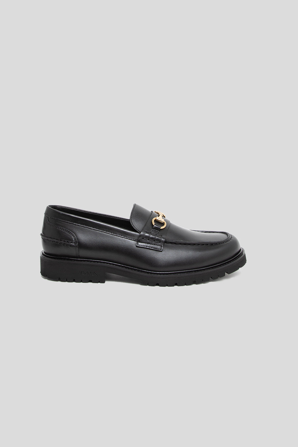 Vinny's Le Club Snaffle Bit Loafer in Black Crust