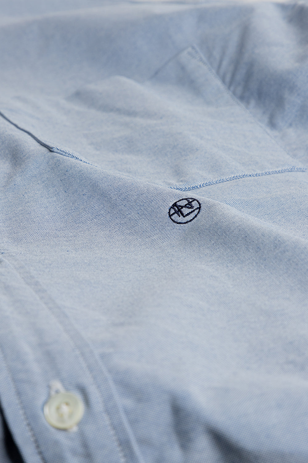 Nanamica Button Down Wind Shirt in Blue