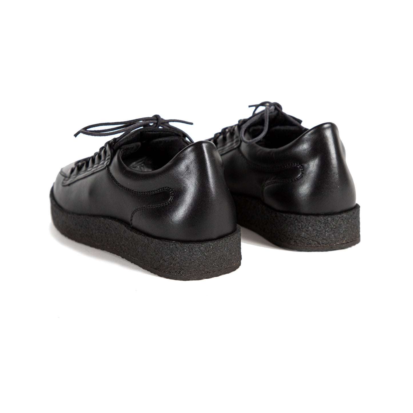 yuketen type 5 with mudguard in black leather