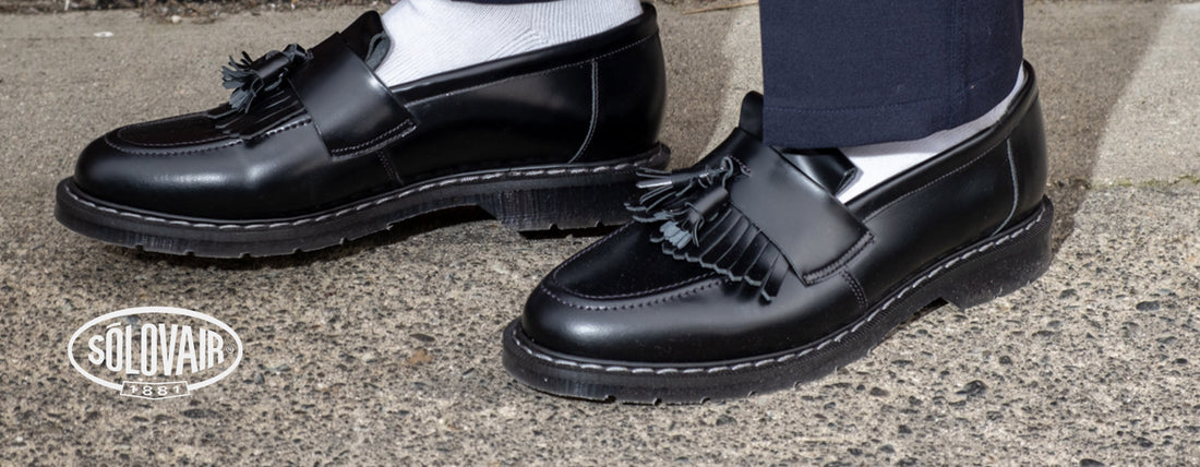 SOLOVAIR Tassel Loafers and 8 Eye Boots Restock