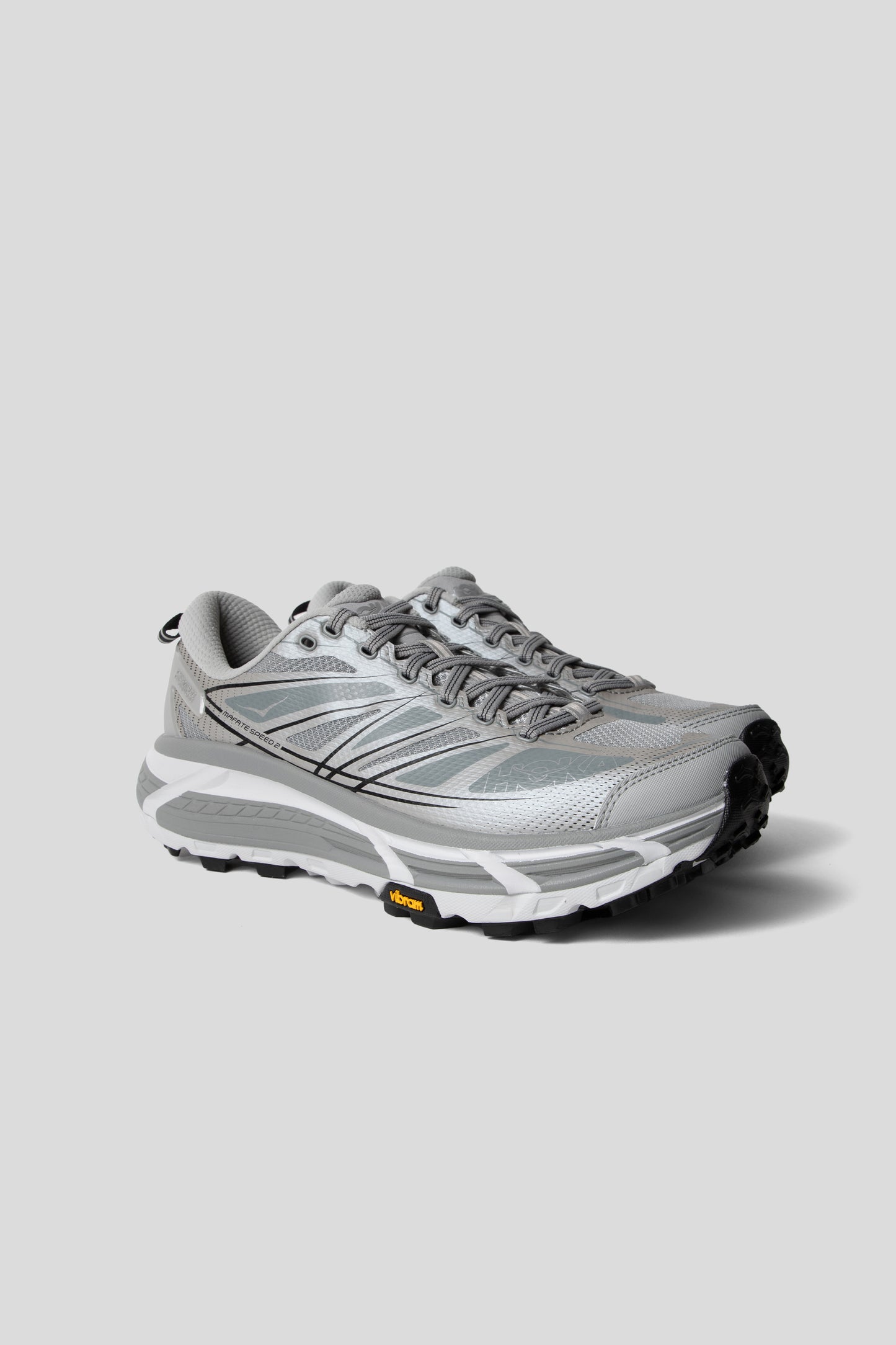 Hoka All Gender Mafate Speed 2 in Stellar Grey/Garactic Grey