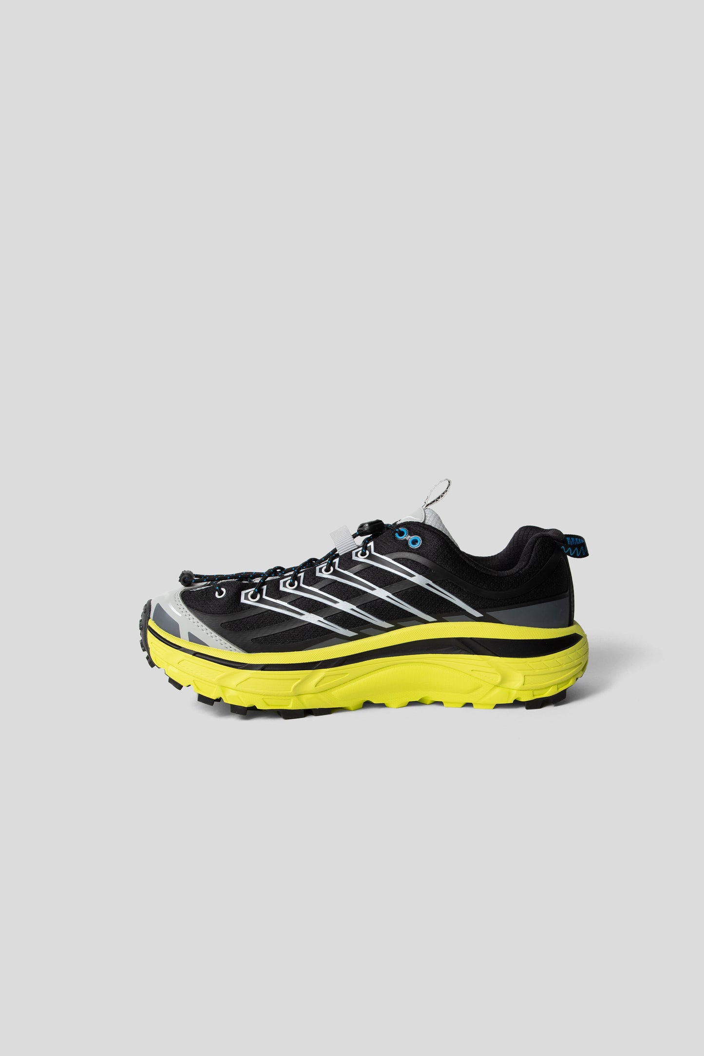 Hoka All Gender Mafate Three2 in Black/Hoka Citrus