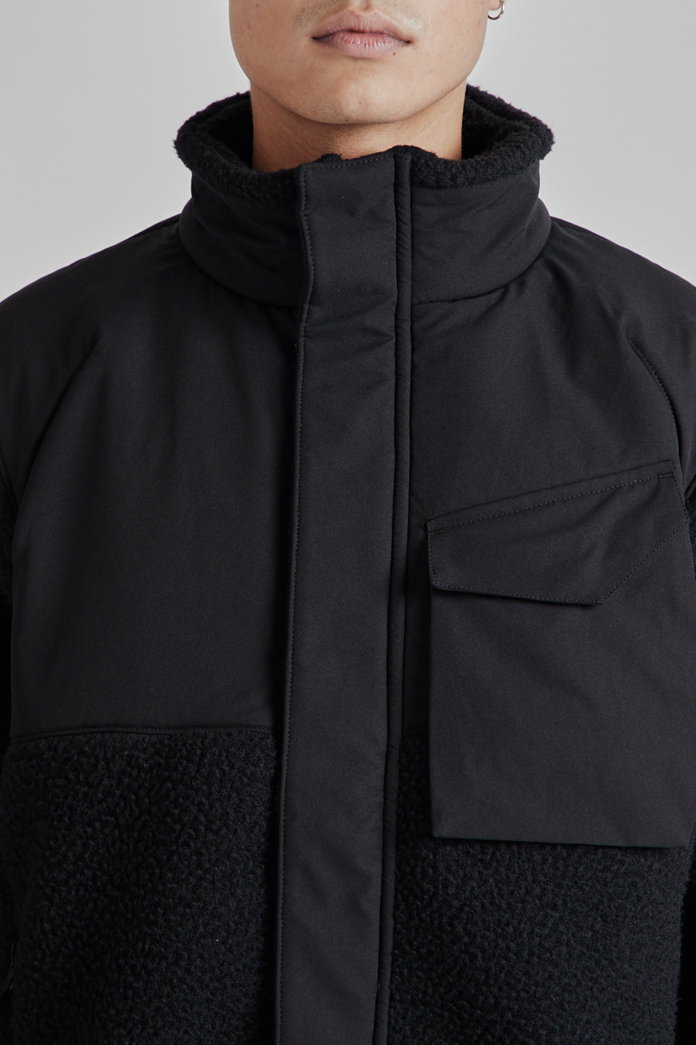 ALLTERRAIN 81 Shaggy Boa Fleece Jacket - Black | Wallace