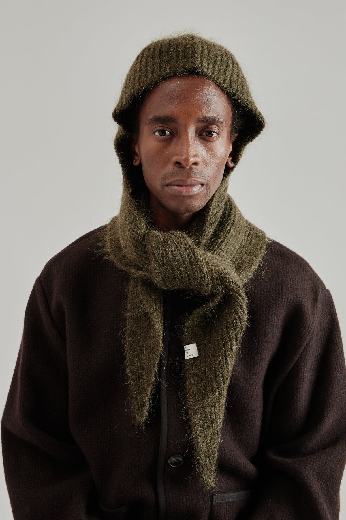 Bisa Hooded Scarf - Sage