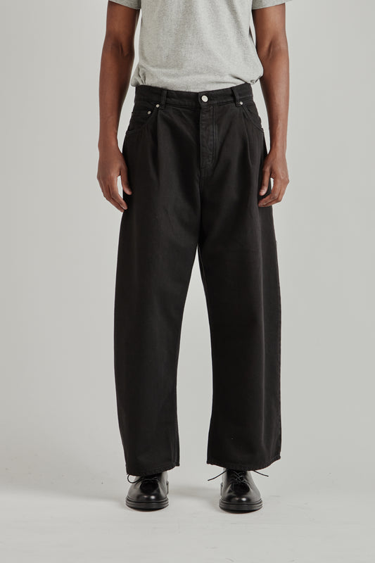 Duma Pleated Pants - Coal Treasure