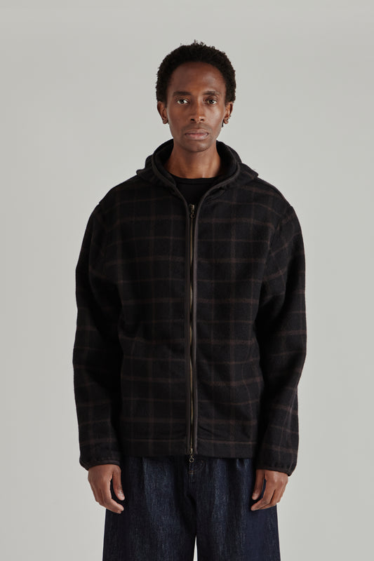 A Kind Of Guise FW26 Erro Wool Hoodie Black Check0225