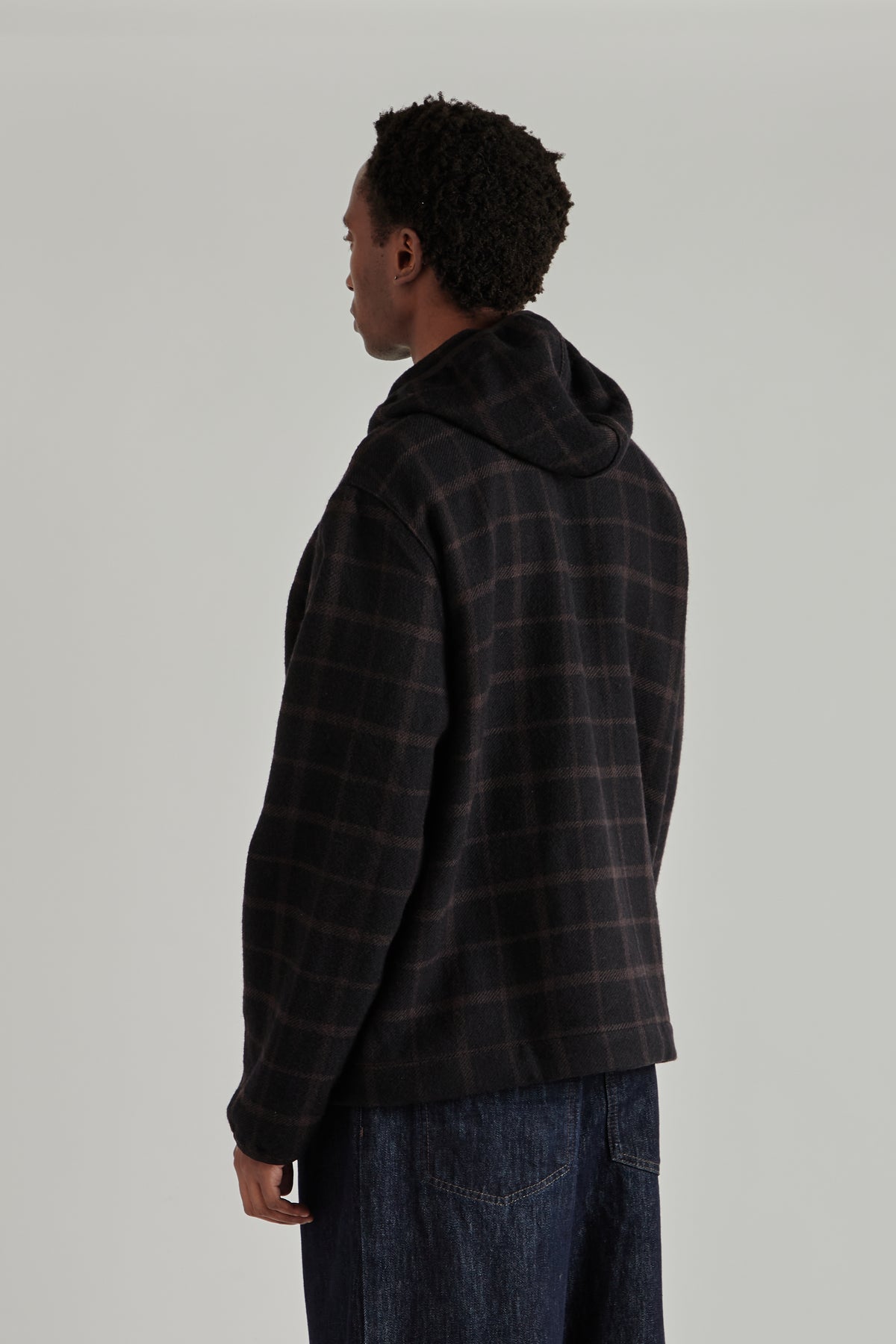 A Kind Of Guise FW26 Erro Wool Hoodie Black Check0233