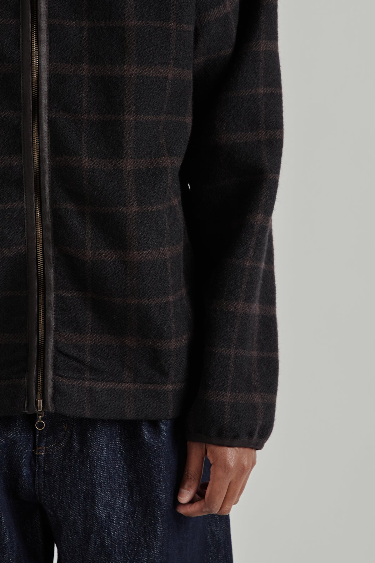 A Kind Of Guise FW26 Erro Wool Hoodie Black Check0239