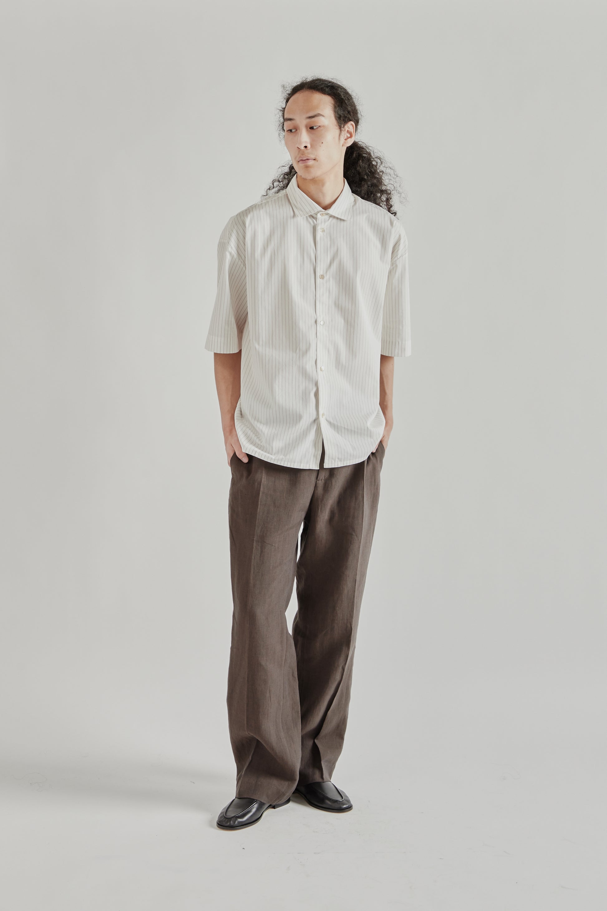 A Kind Of Guise SS26 Bantu Shirt Cayenne Stripe0700