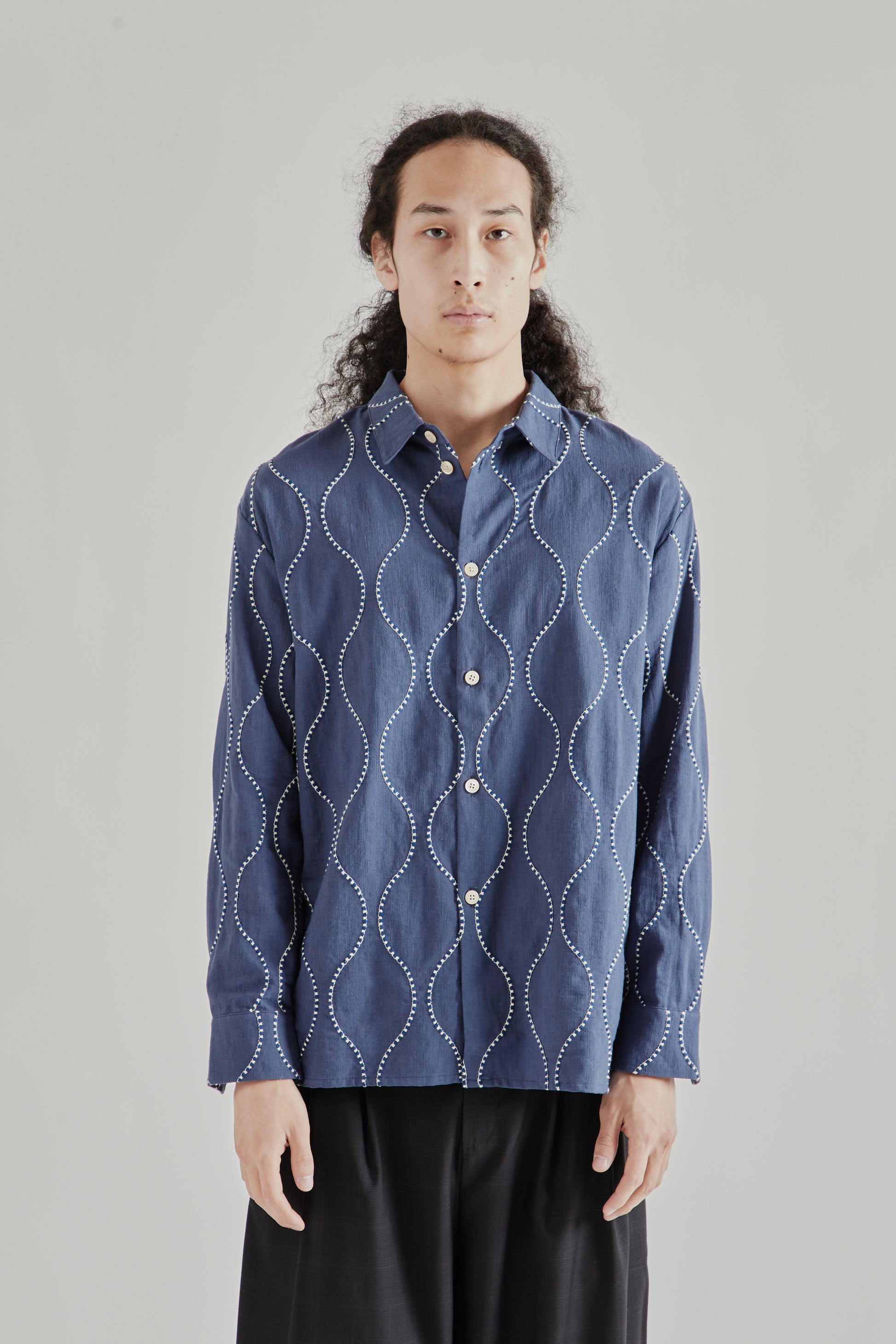 A Kind Of Guise SS26 Pino Shirt Ocean Waves0663