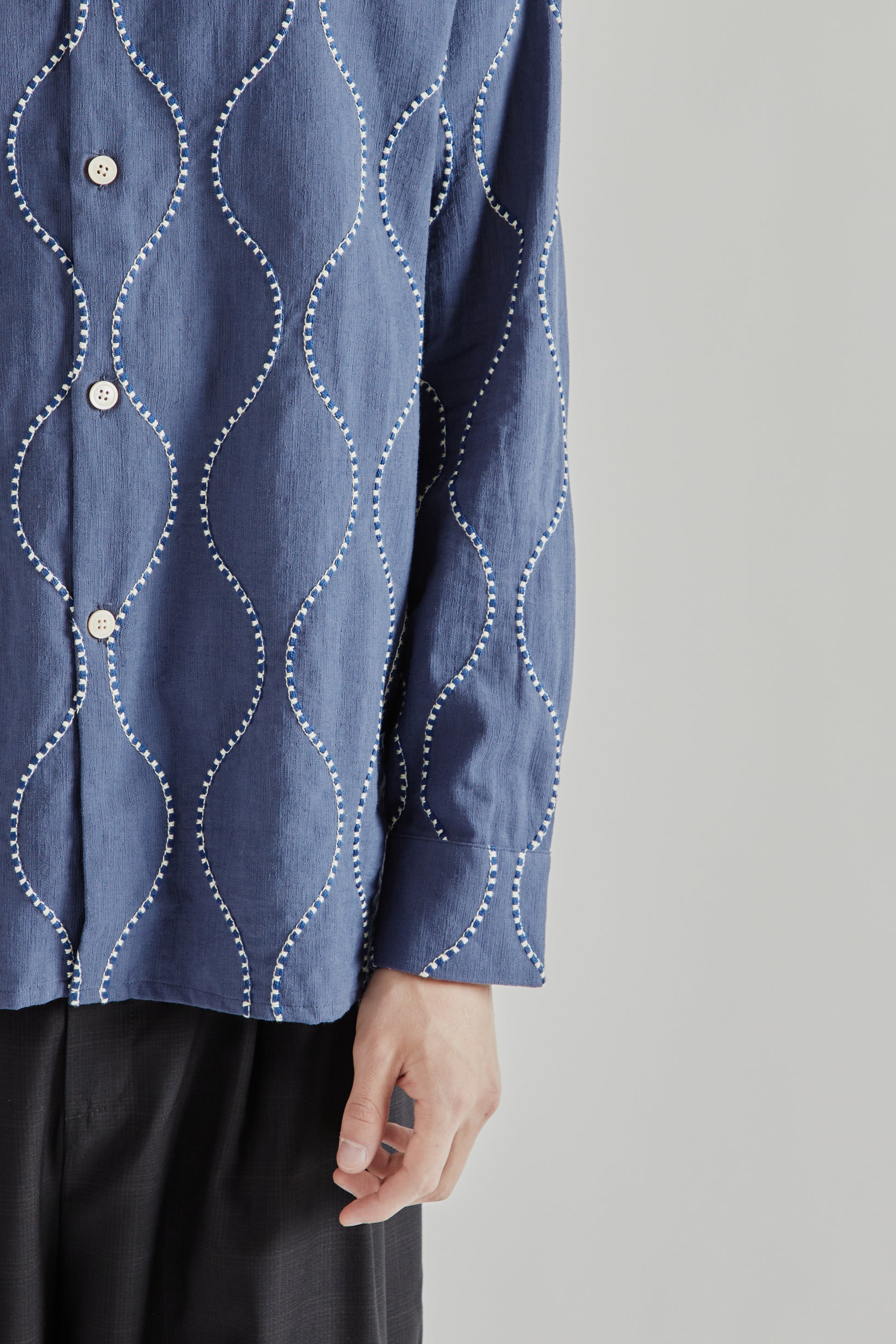 A Kind Of Guise SS26 Pino Shirt Ocean Waves0674
