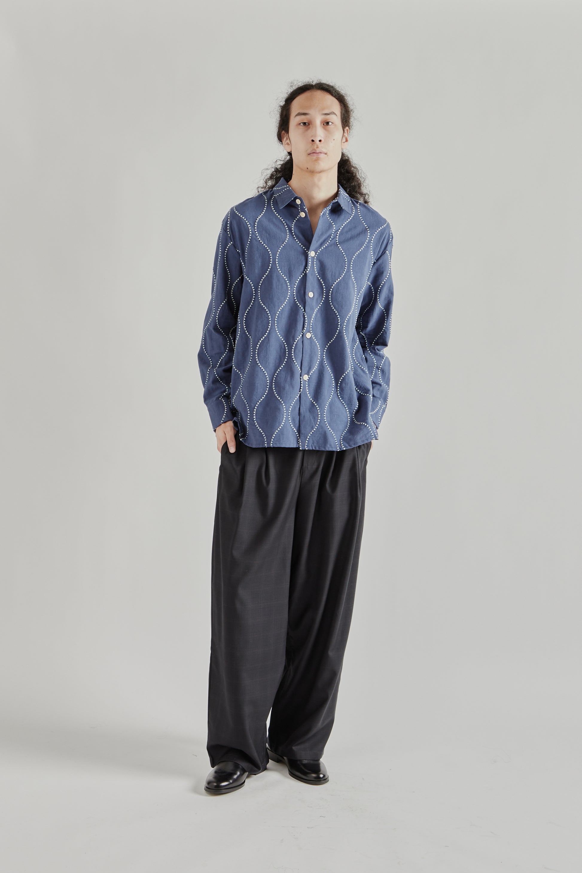 A Kind Of Guise SS26 Pino Shirt Ocean Waves0675
