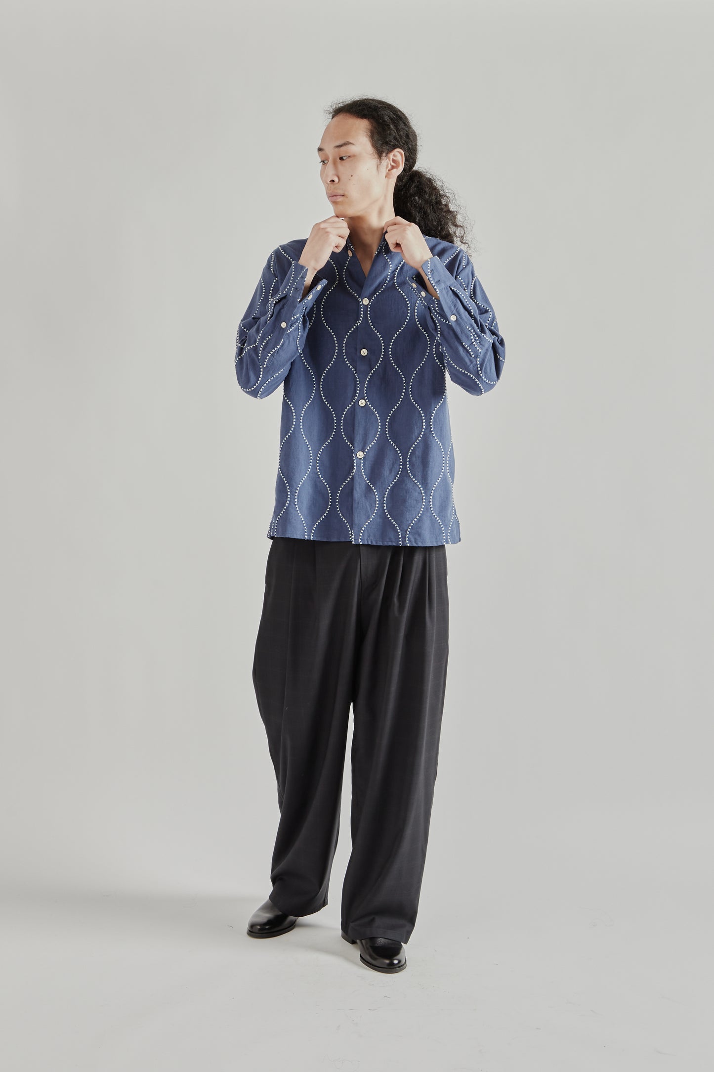 A Kind Of Guise SS26 Pino Shirt Ocean Waves0681