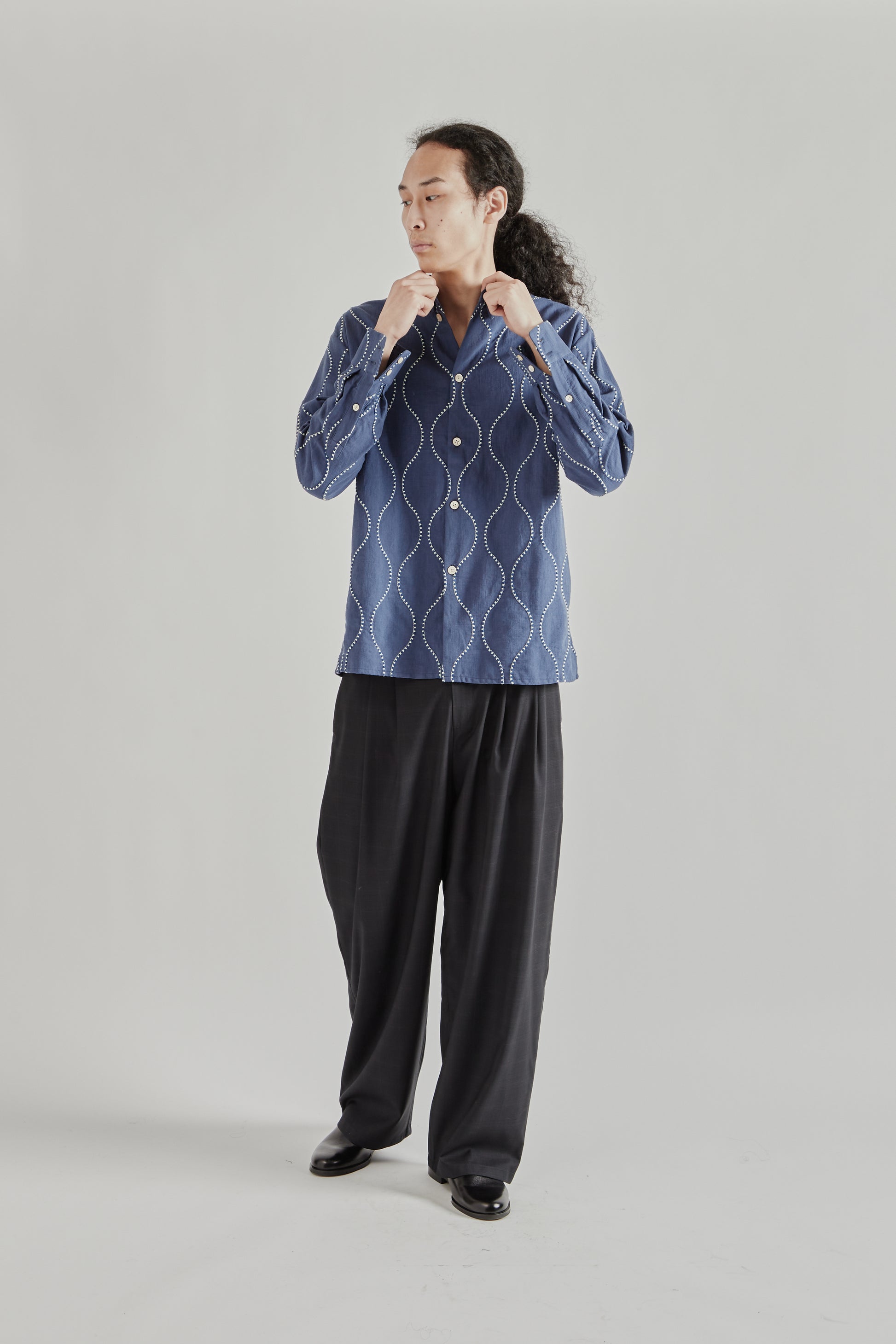 A Kind Of Guise SS26 Pino Shirt Ocean Waves0681