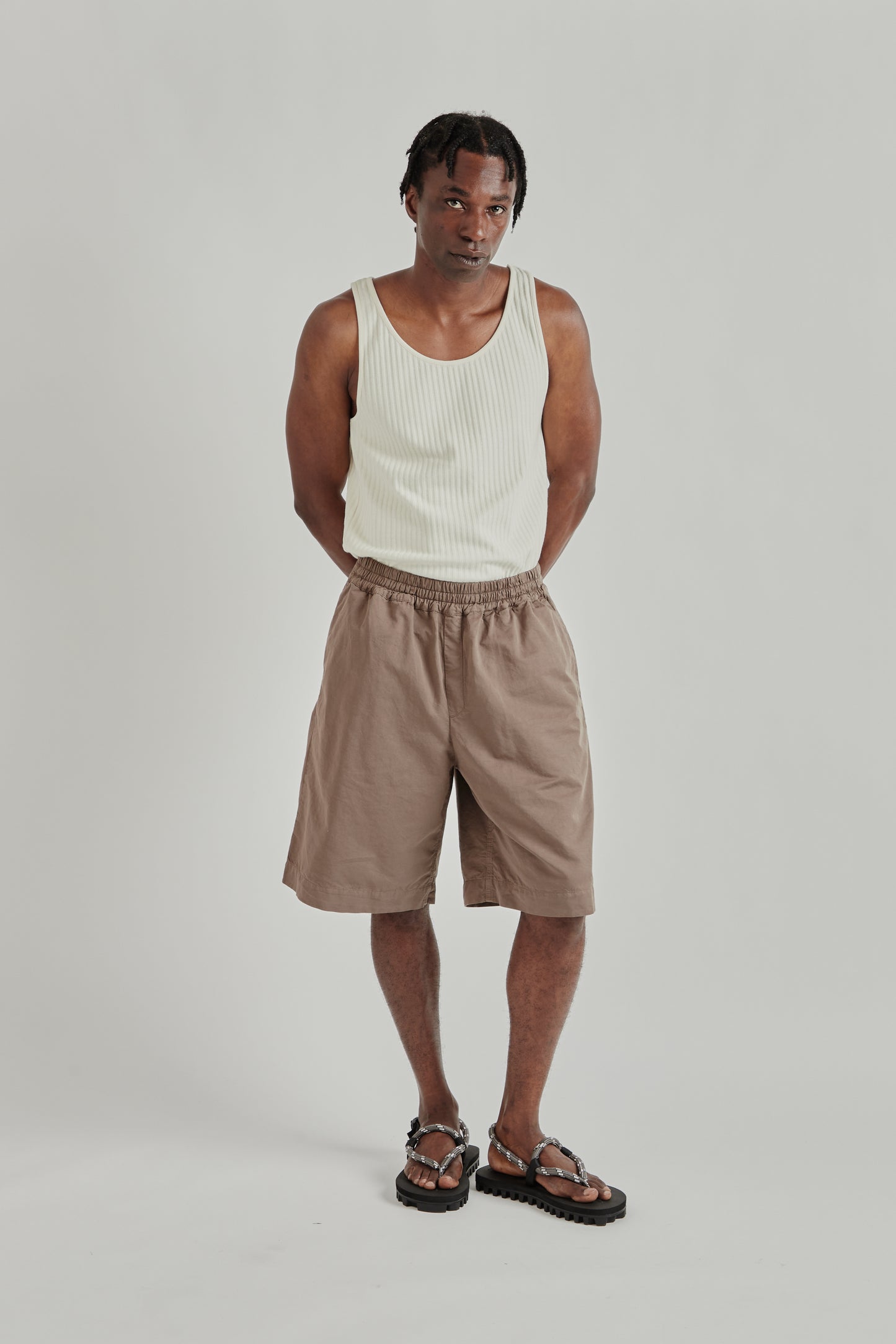 A Kind Of Guise SS26 Saleh Shorts brown impala0866