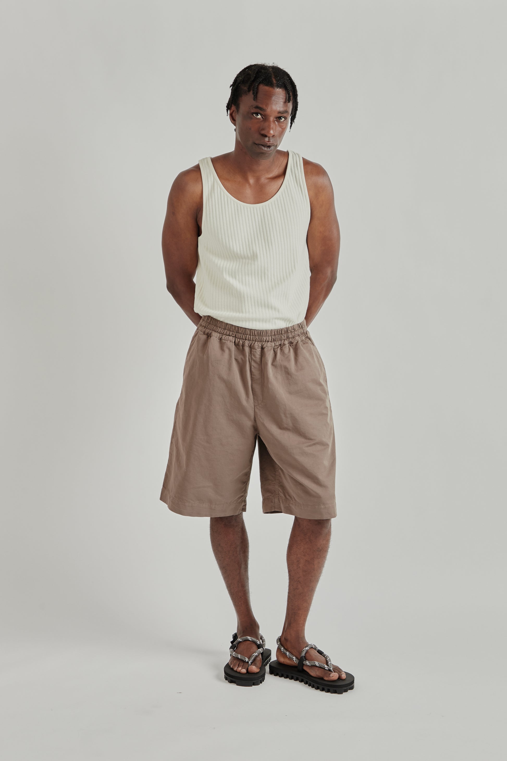 A Kind Of Guise SS26 Saleh Shorts brown impala0866