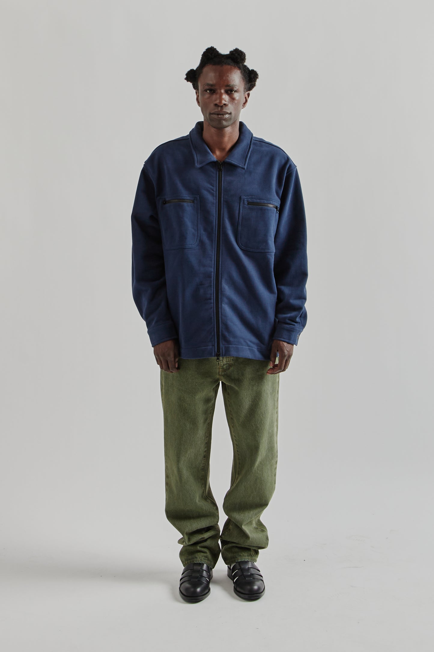 Fleece Overshirt - Dark Navy