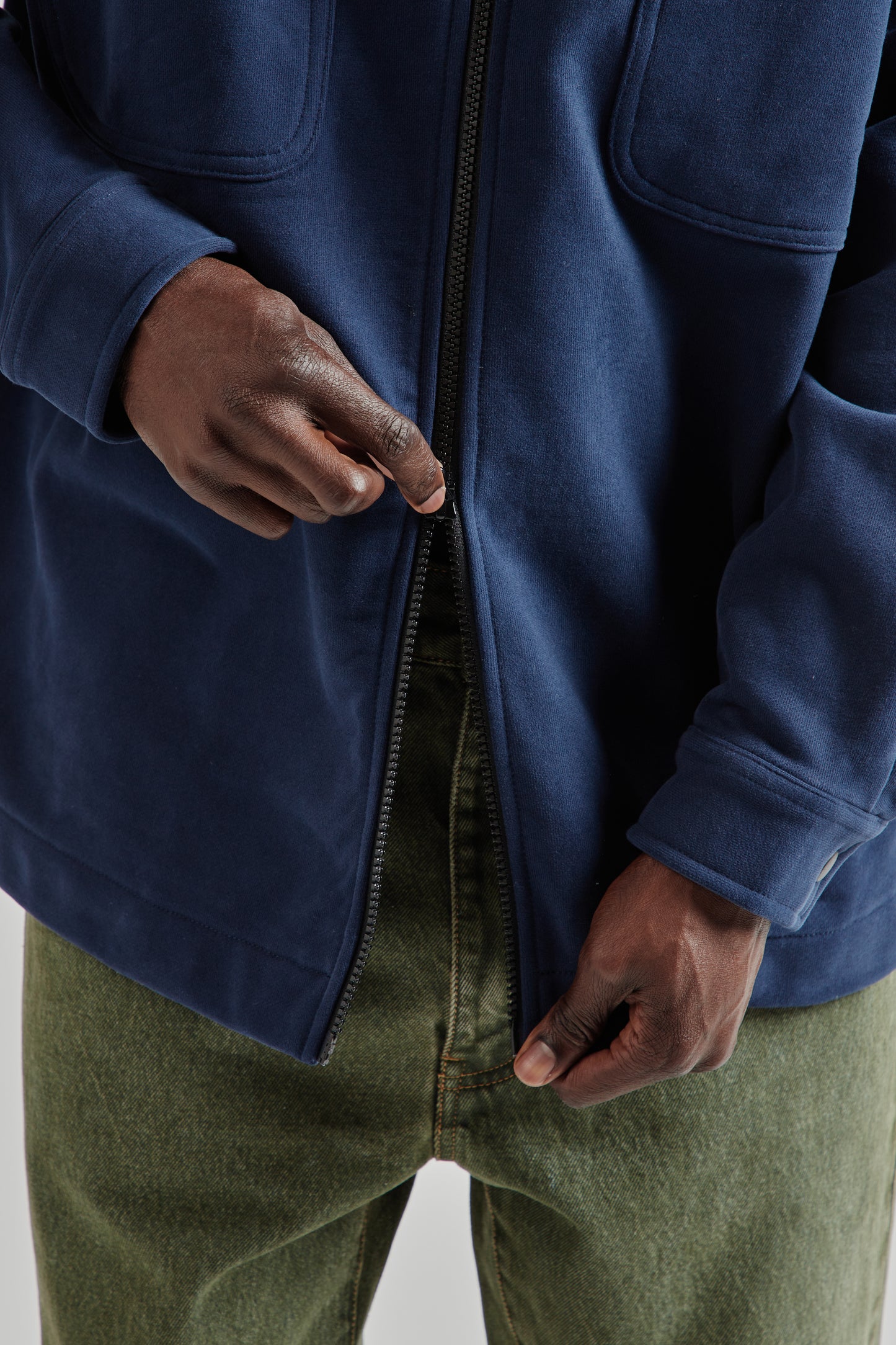 Fleece Overshirt - Dark Navy