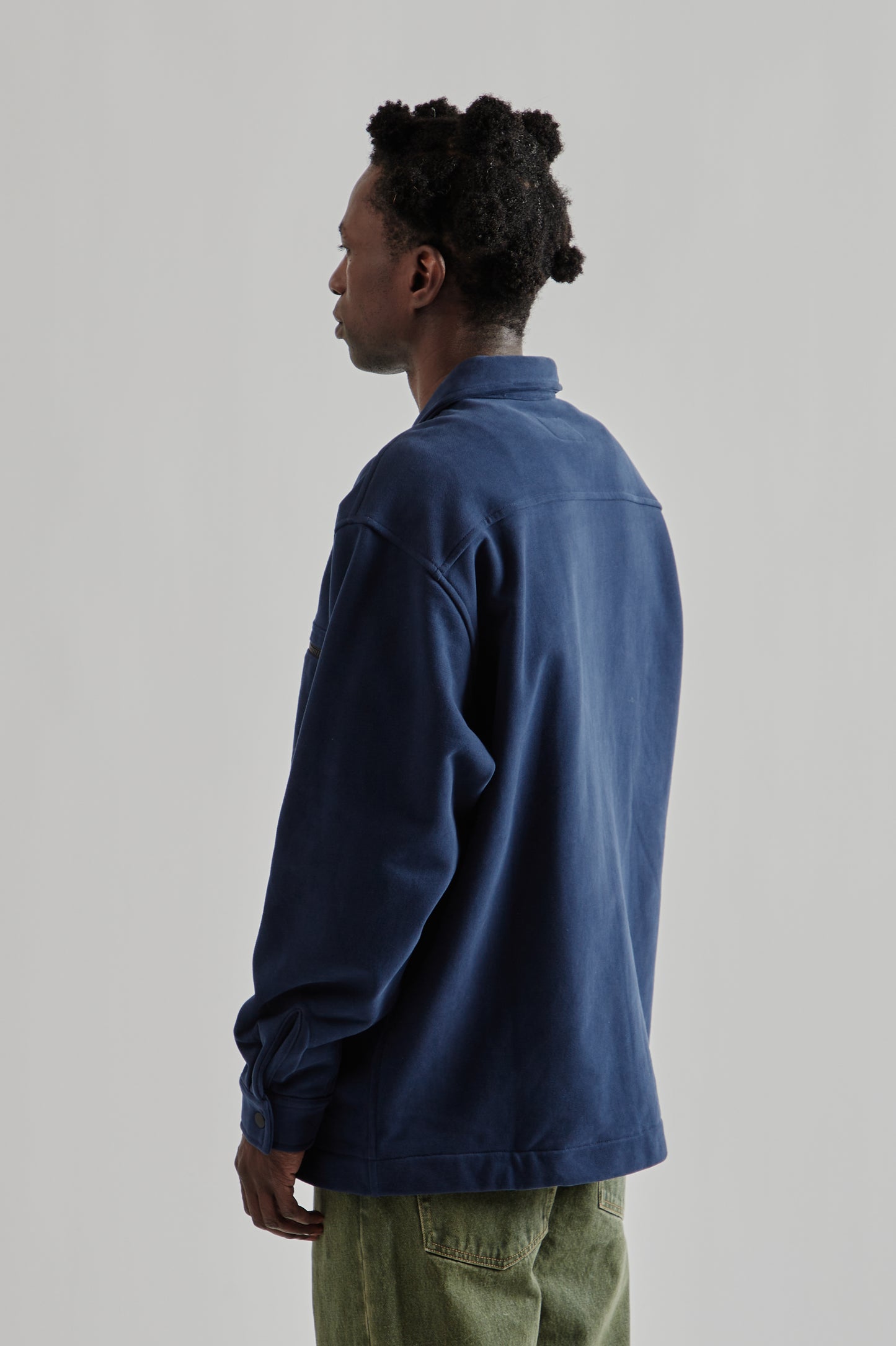 Fleece Overshirt - Dark Navy