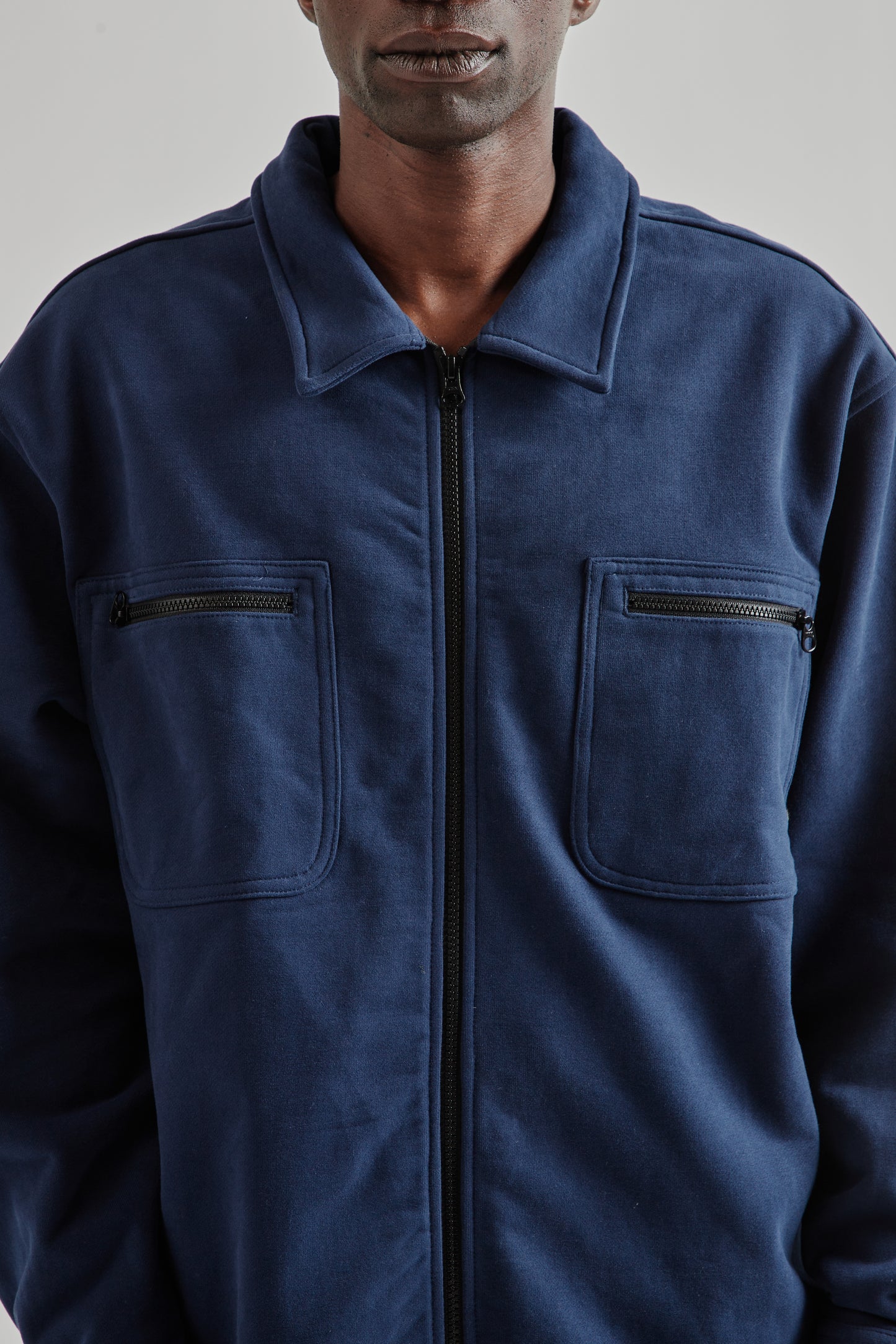 Fleece Overshirt - Dark Navy