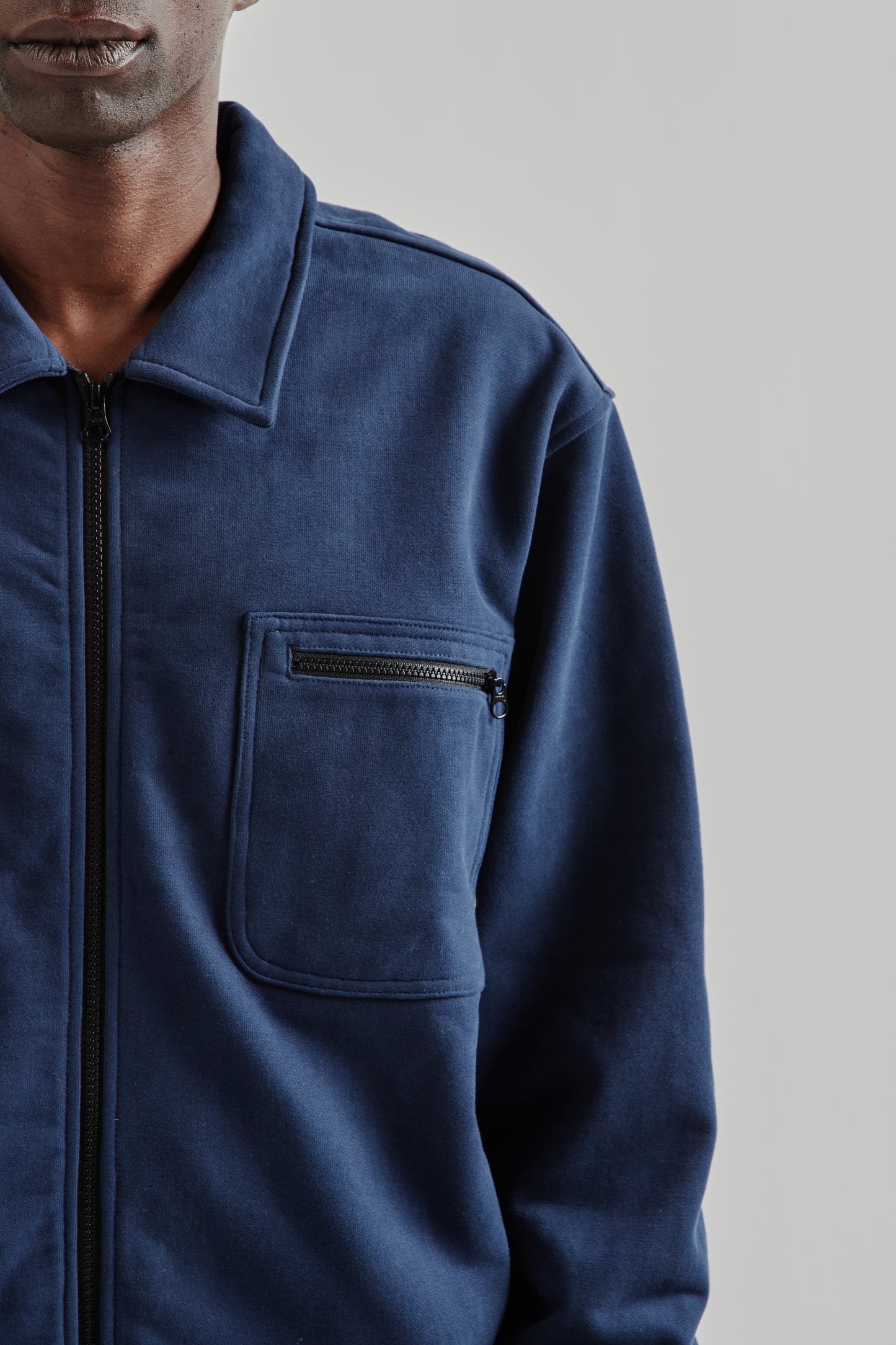 Fleece Overshirt - Dark Navy