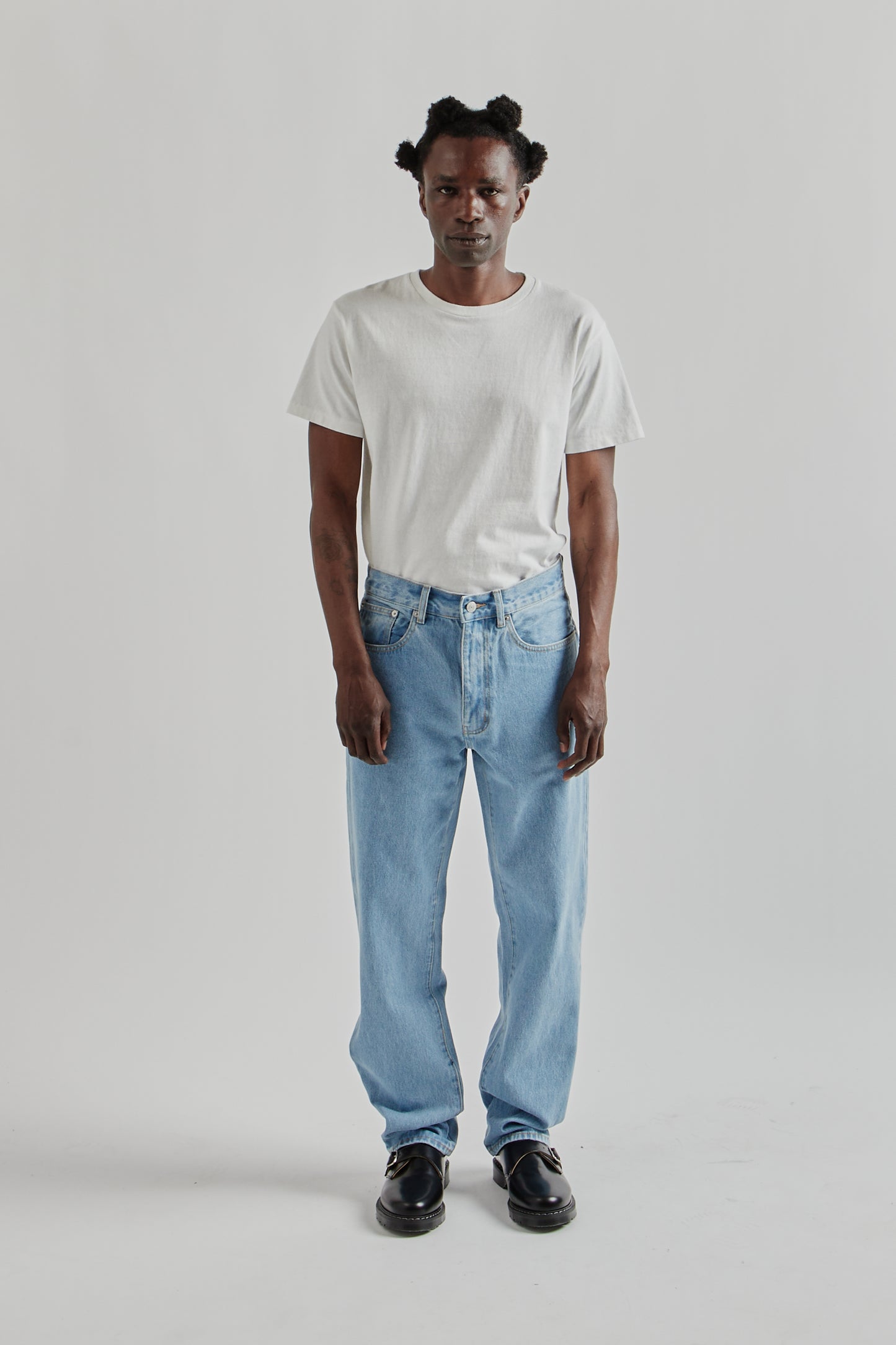 Relaxed Fit OD Denim - Bleached Washed