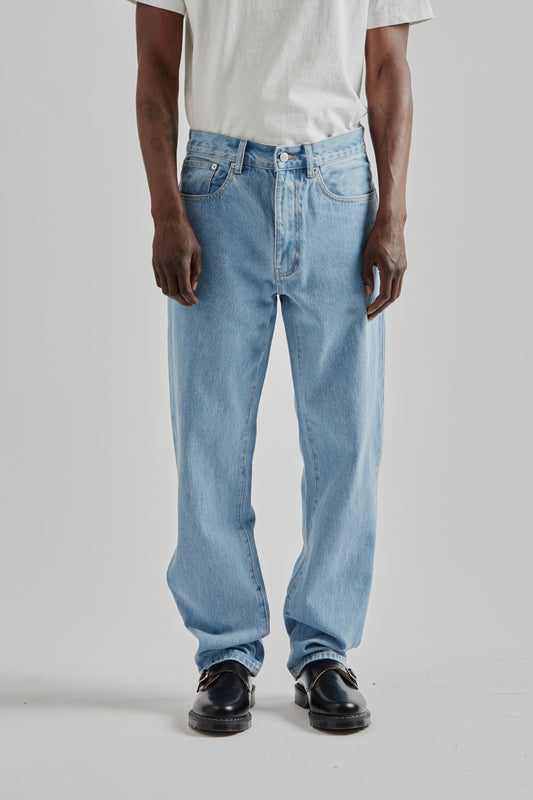 Relaxed Fit OD Denim - Bleached Washed
