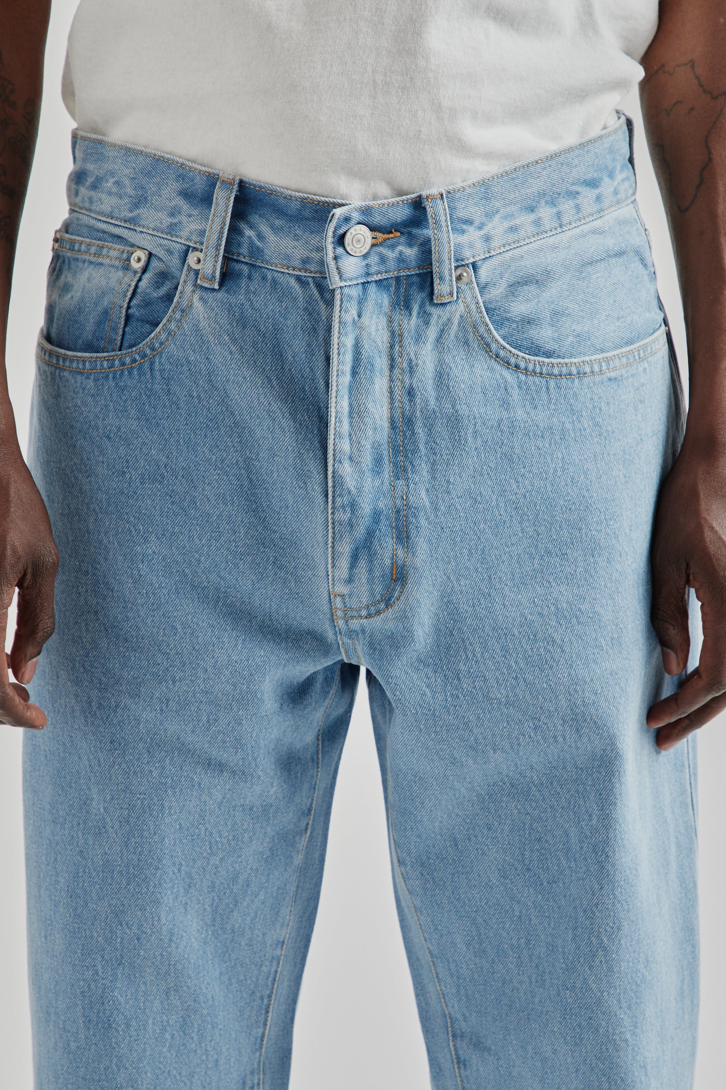 Relaxed Fit OD Denim - Bleached Washed