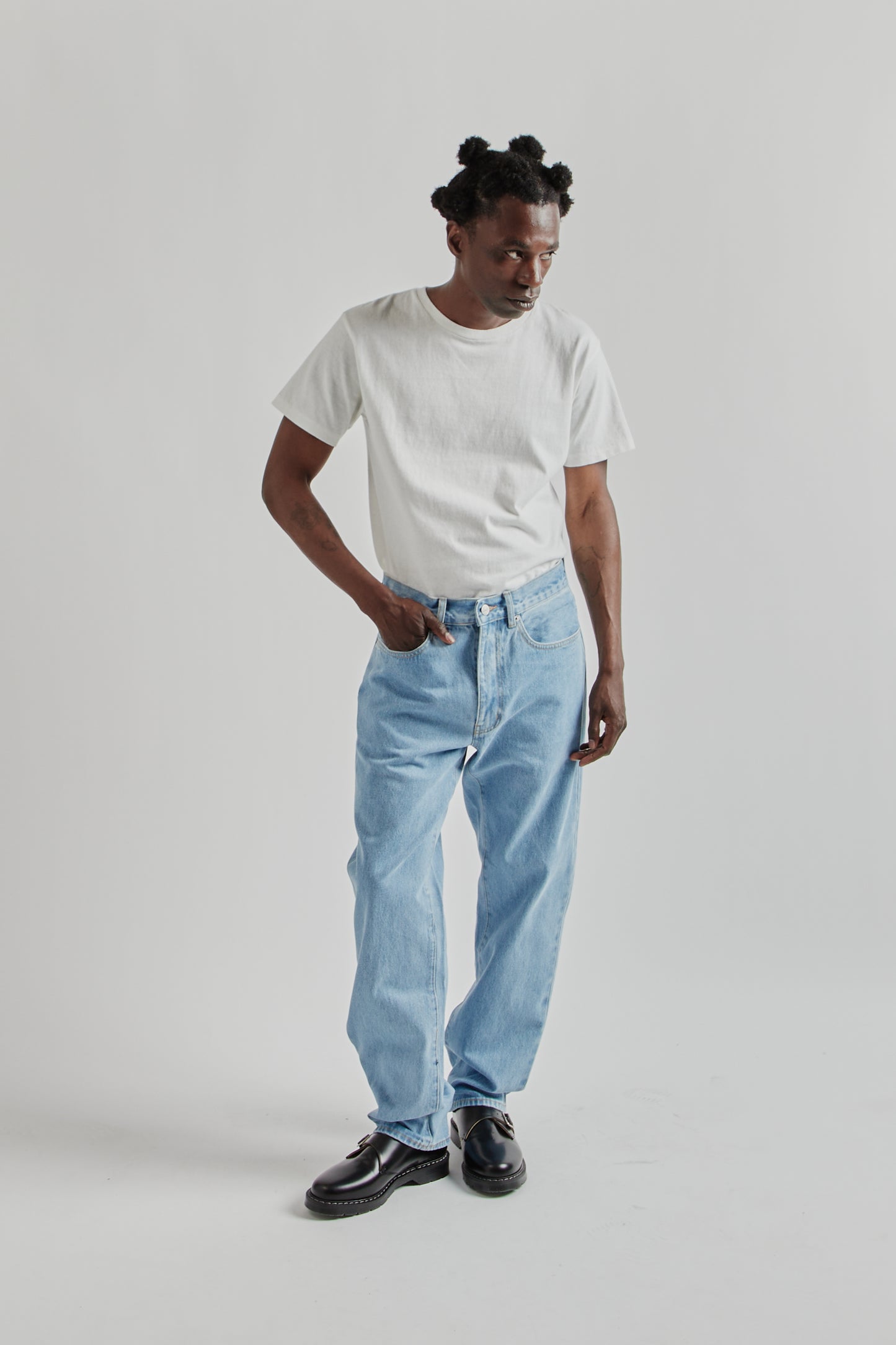 Relaxed Fit OD Denim - Bleached Washed