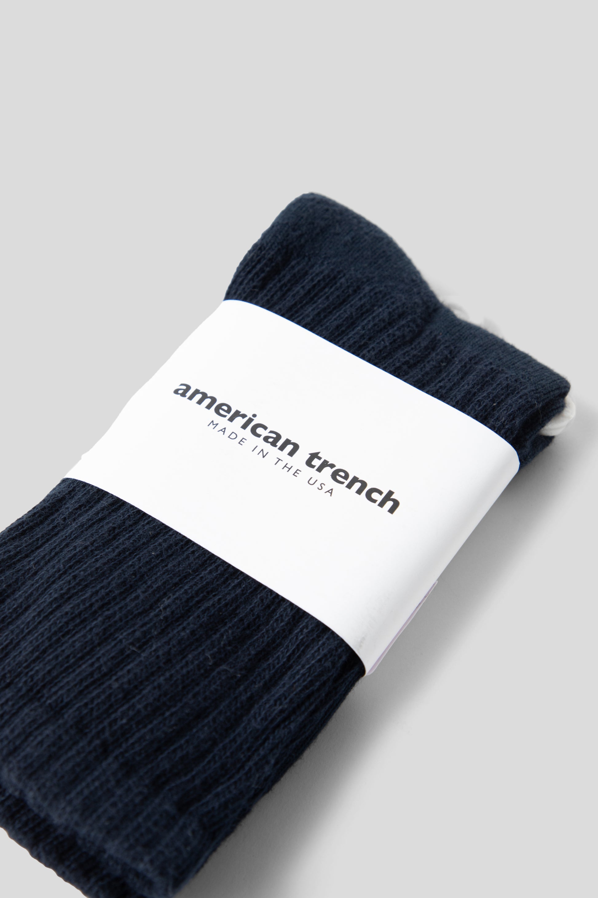 American Trench Solid Socks Vintage Navy 02