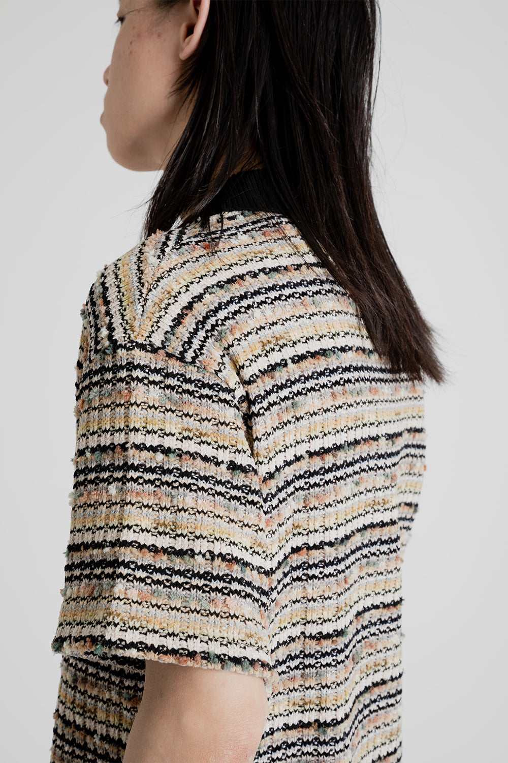 Andersson Bell Crea Boucle Collar Knit in Beige