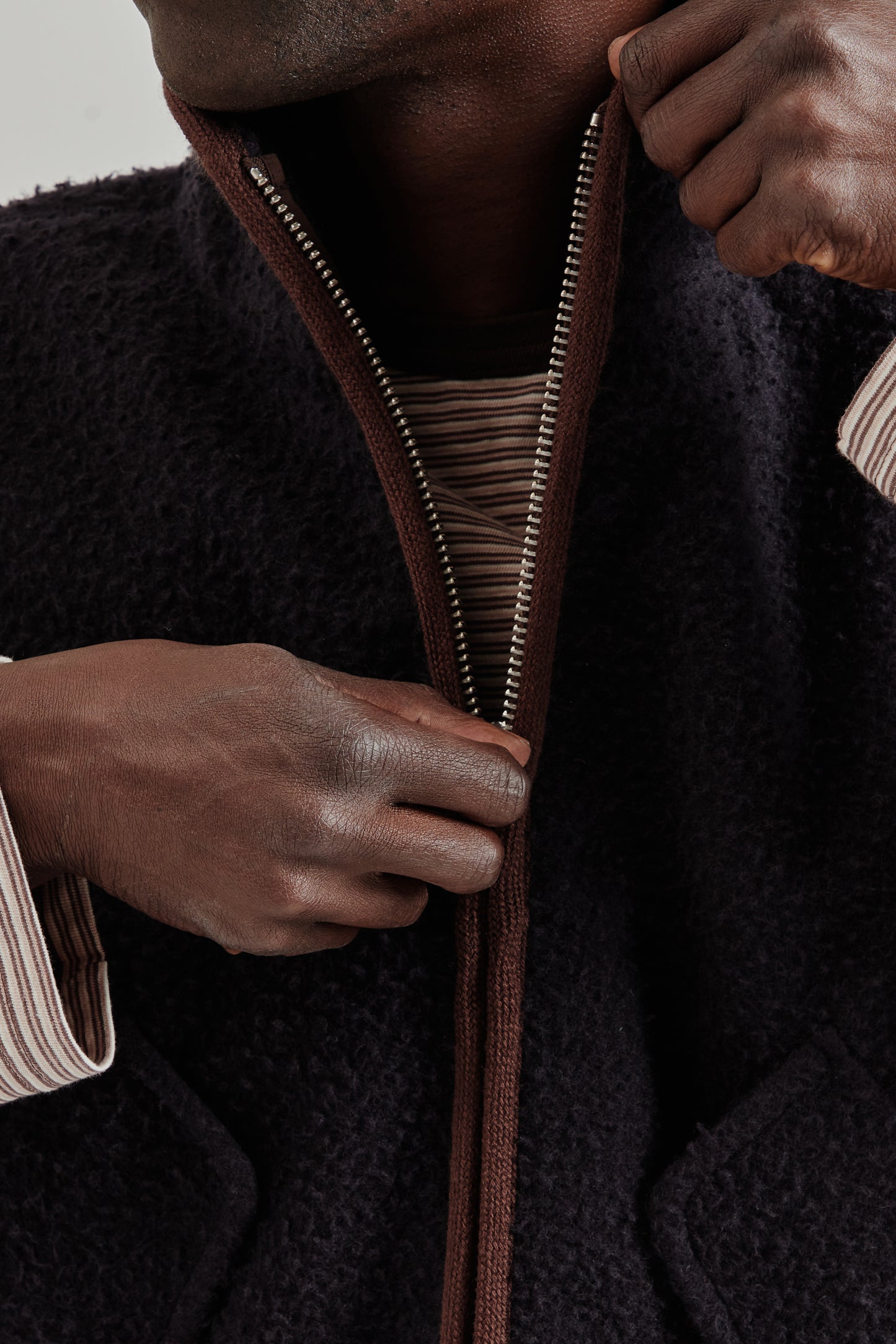 Another Fleece Vest 1.0 - Navy/Brown