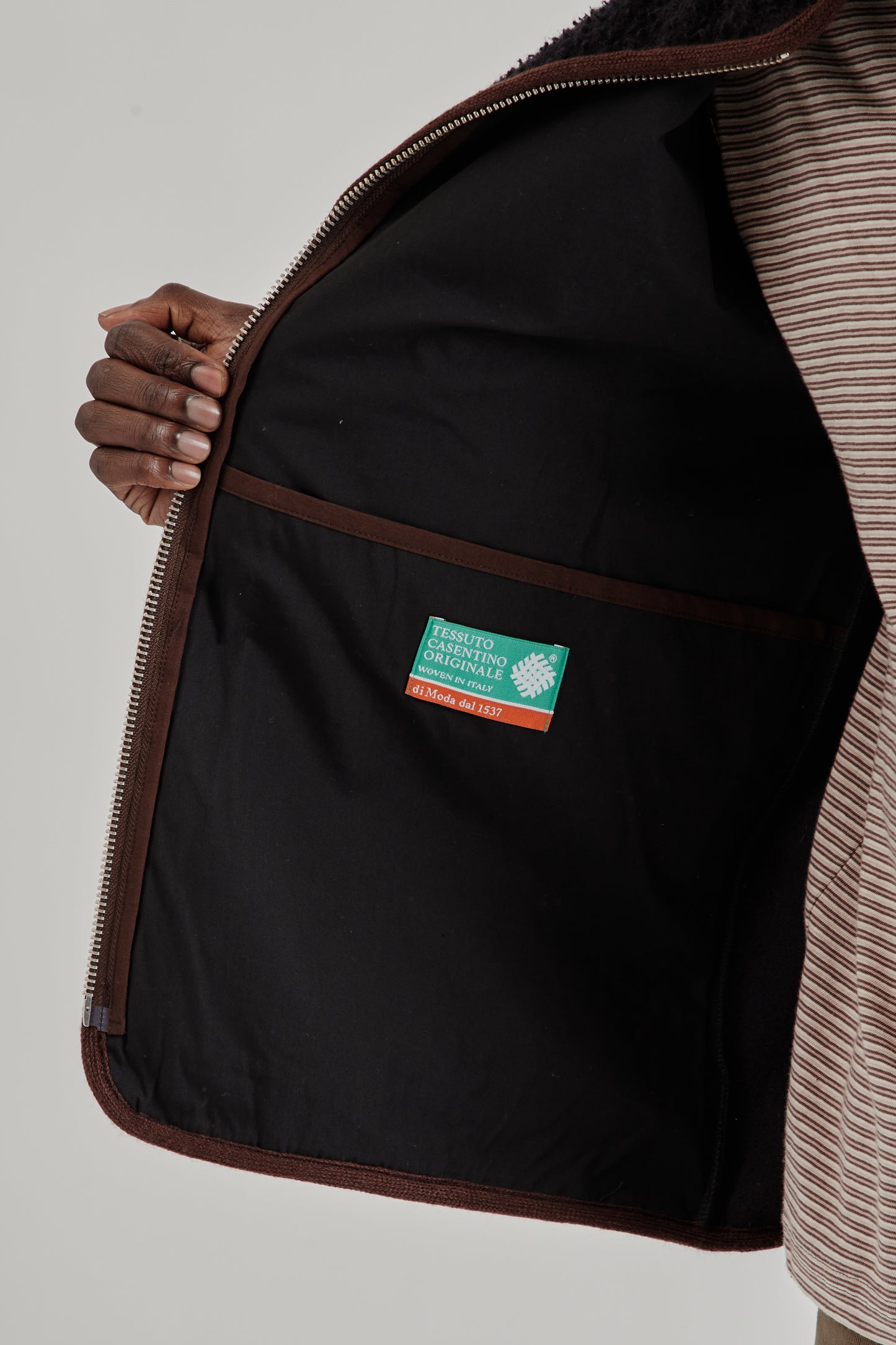 Another Fleece Vest 1.0 - Navy/Brown