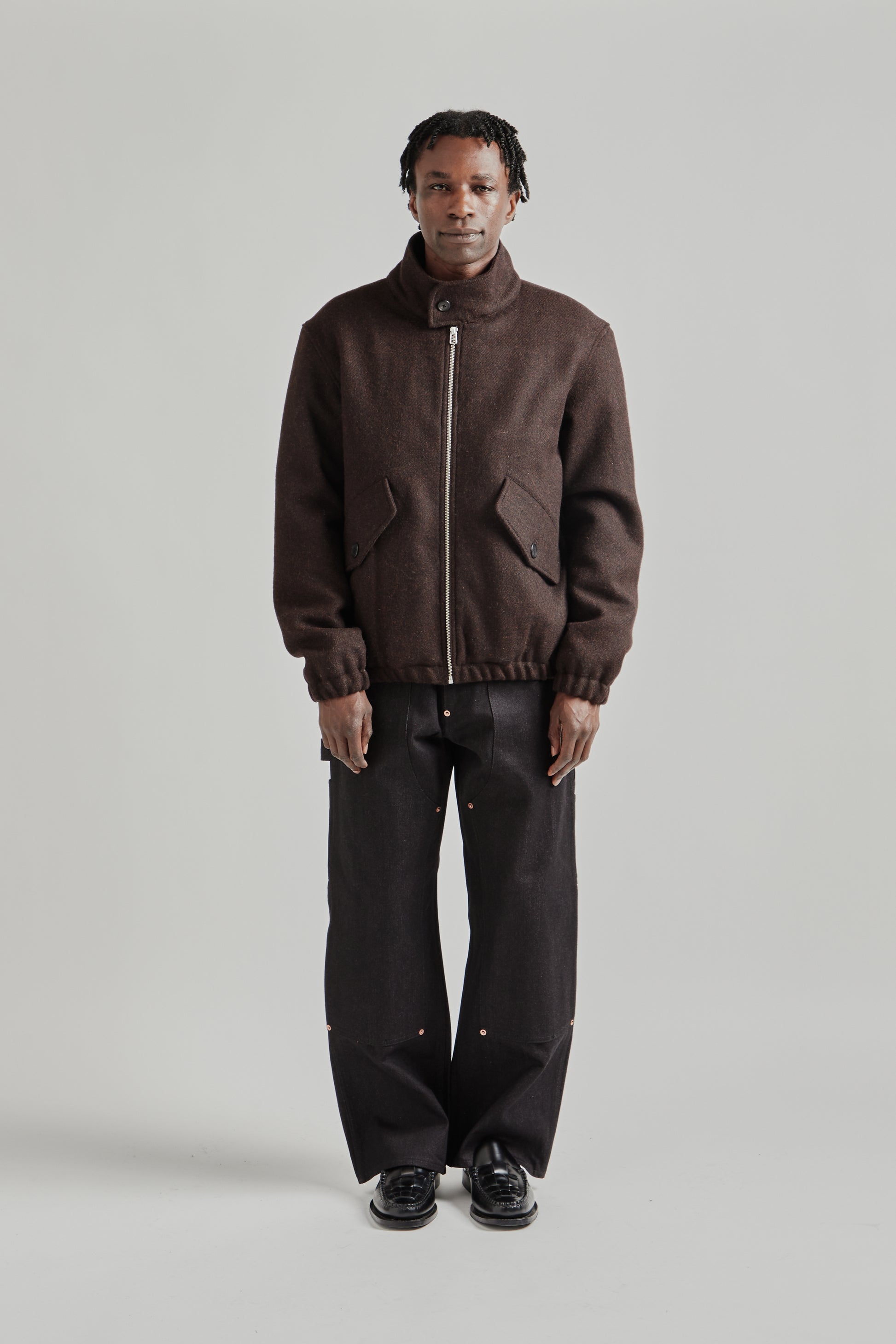 Another Aspect FW25 Another Jacket 5.0 Brown Tweed 1