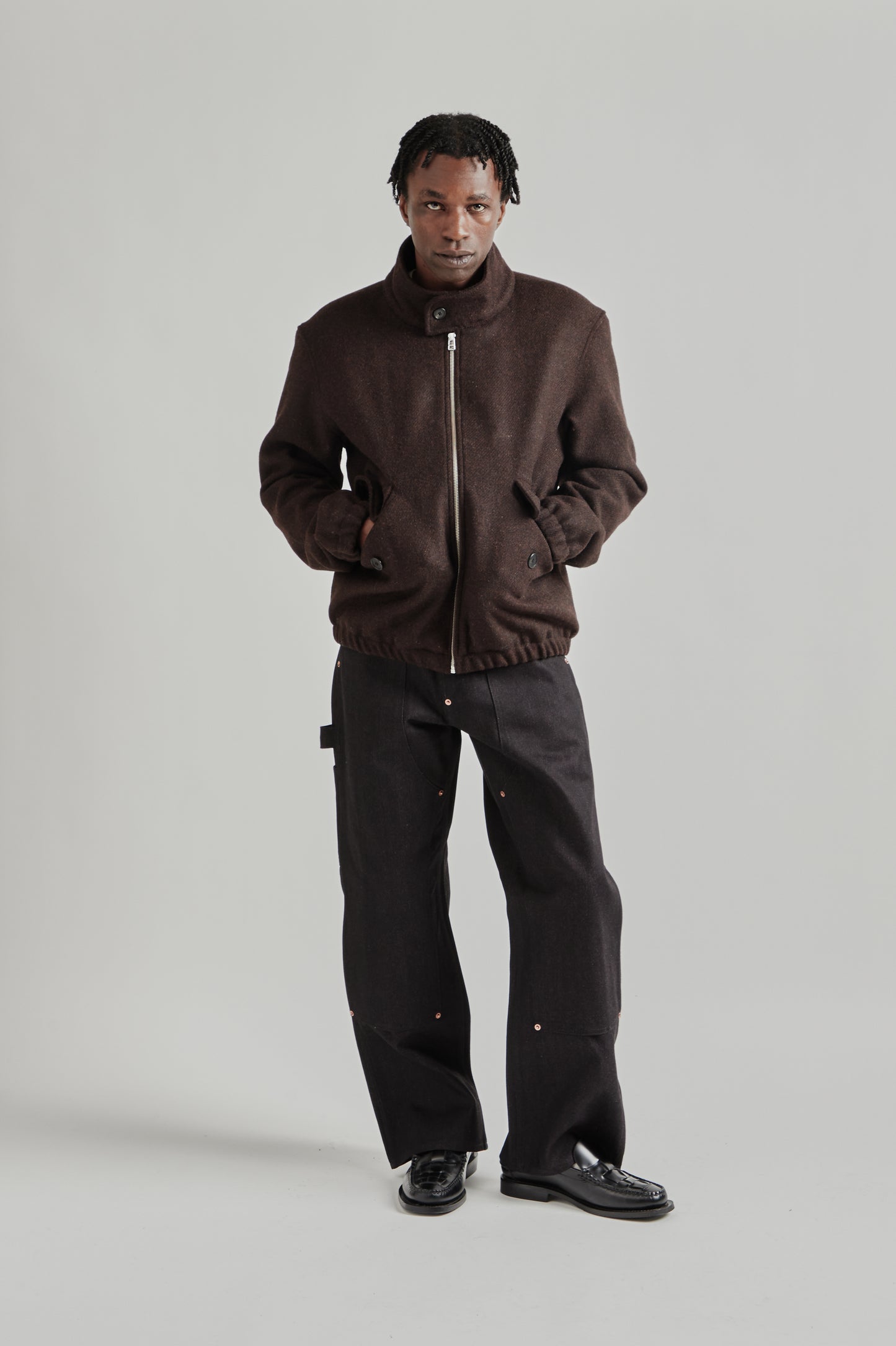 Another Aspect FW25 Another Jacket 5.0 Brown Tweed 10