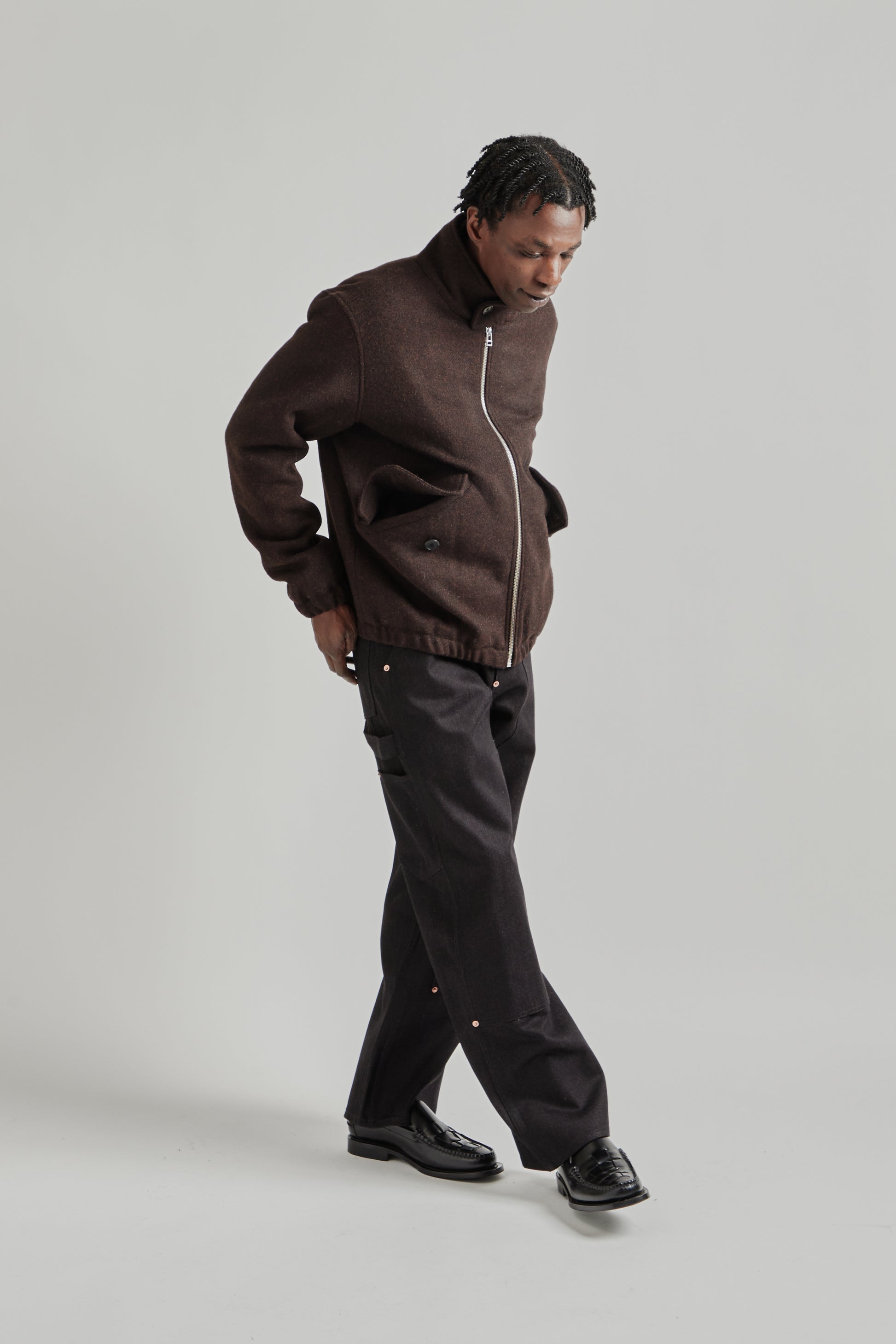 Another Aspect FW25 Another Jacket 5.0 Brown Tweed 11