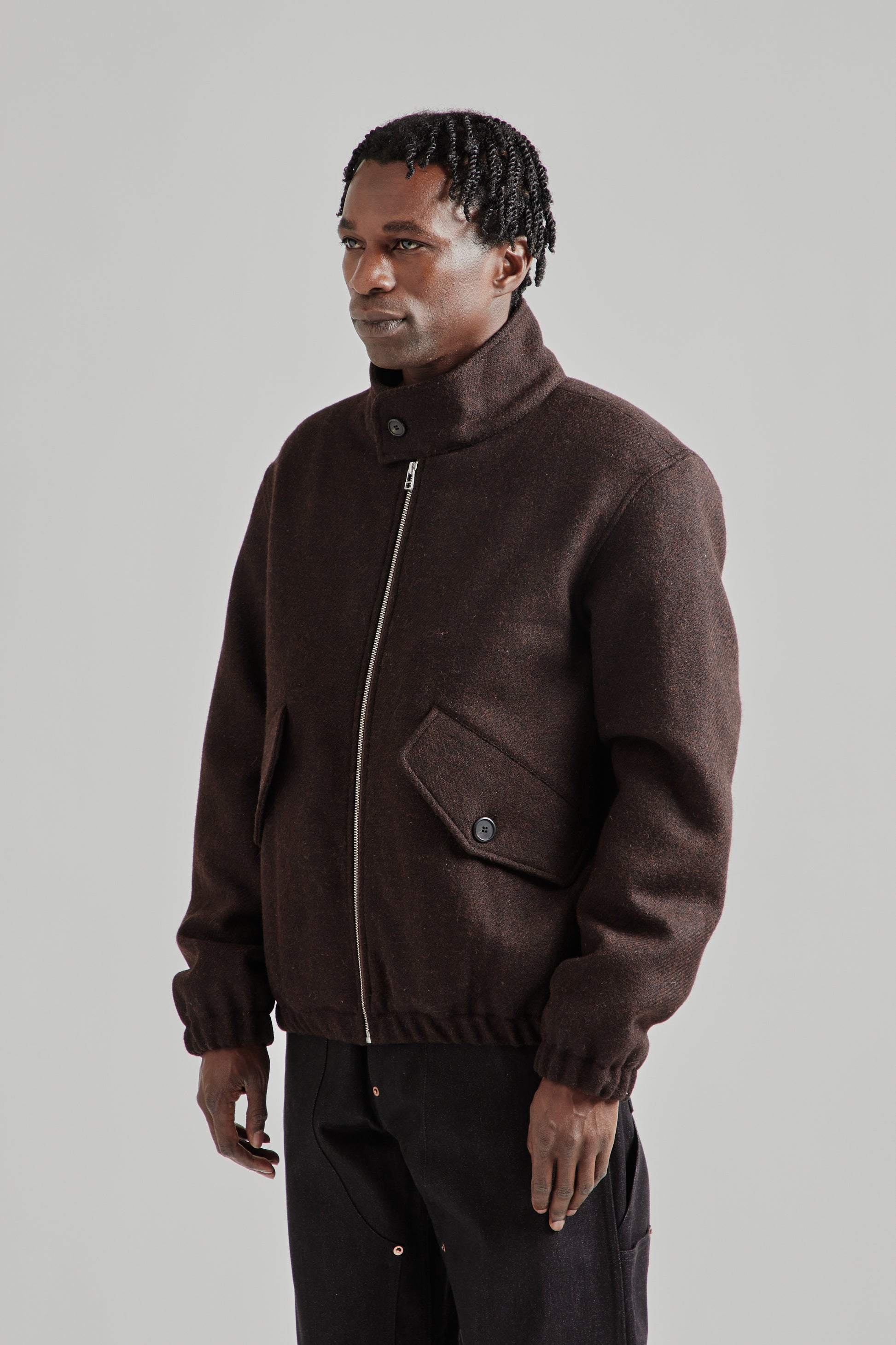 Another Aspect FW25 Another Jacket 5.0 Brown Tweed 3
