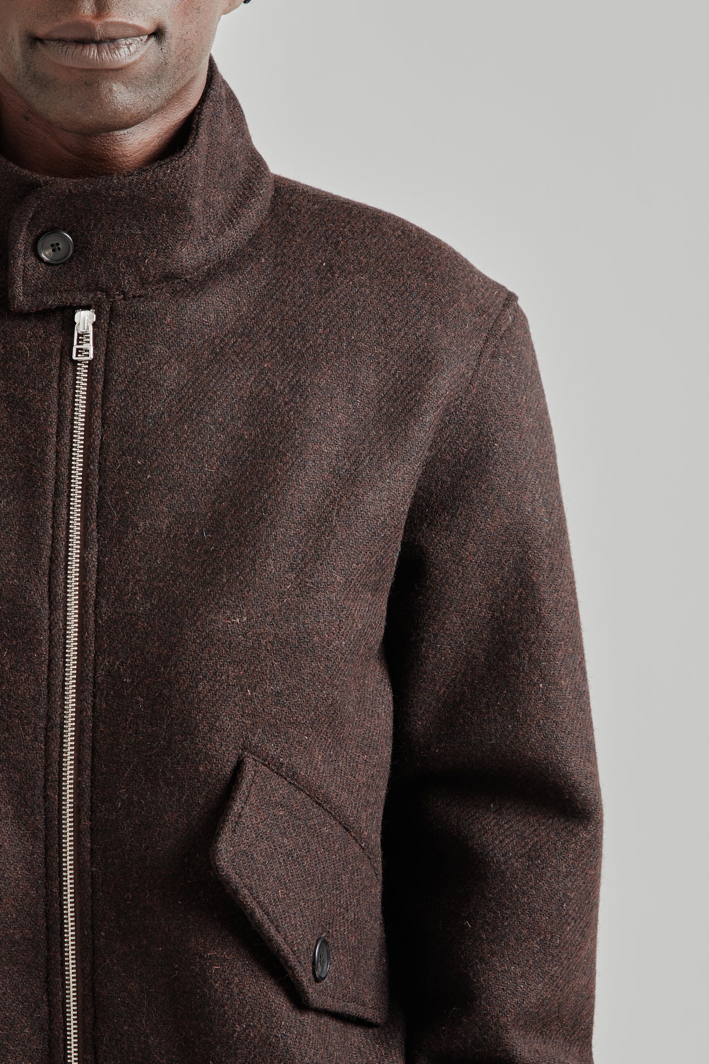 Another Aspect FW25 Another Jacket 5.0 Brown Tweed 7