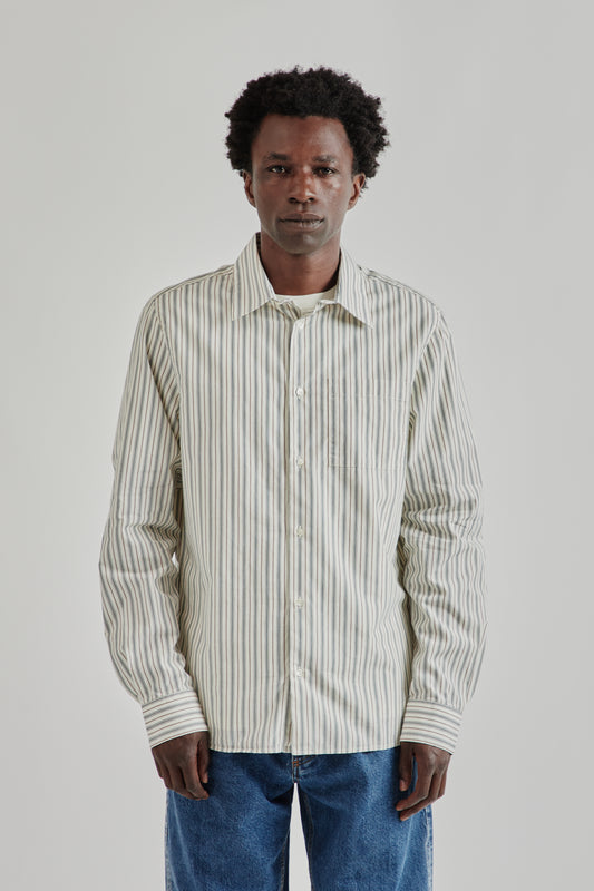 Another Aspect FW25 Another Shirt 3.0 Small Green Stripe 1