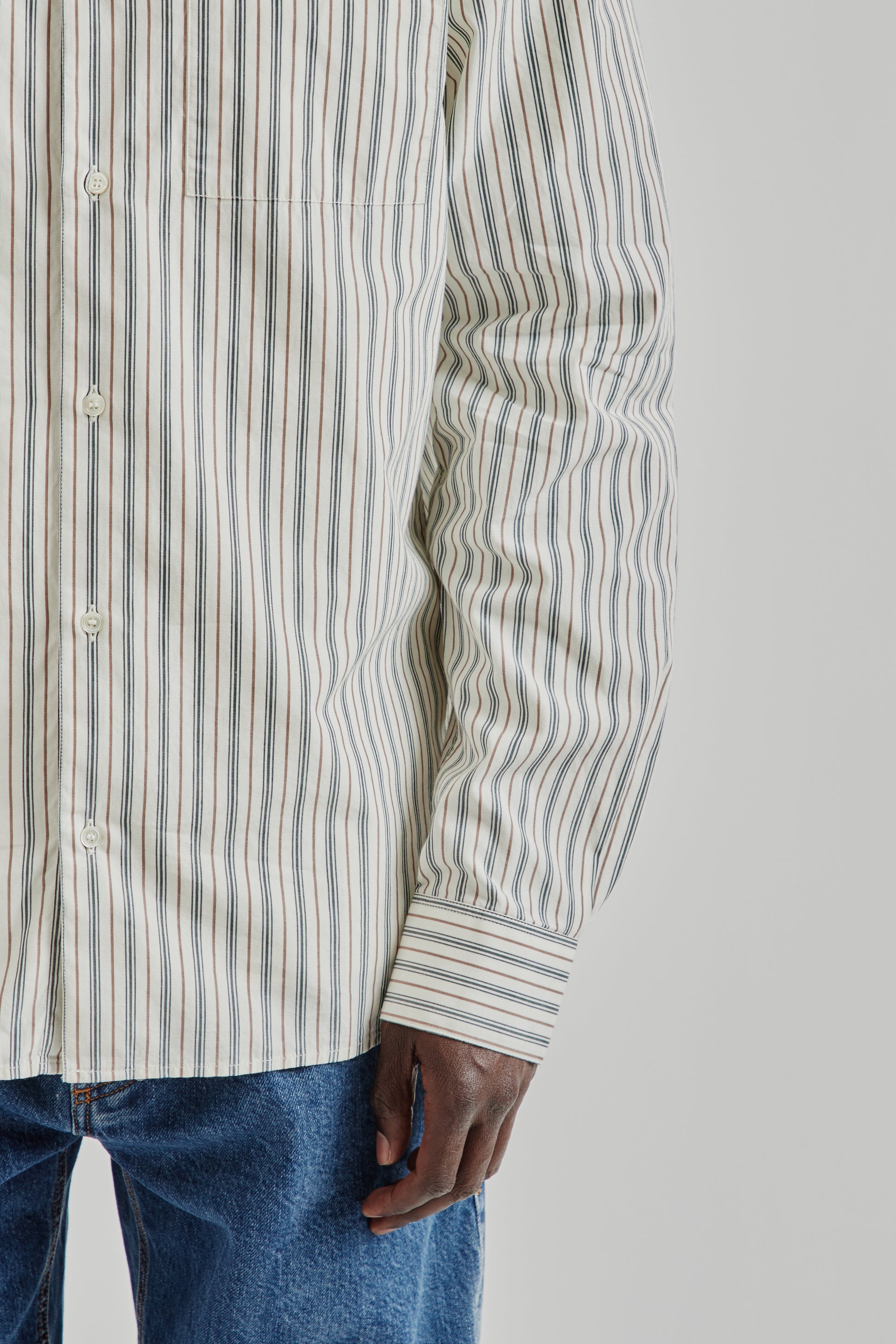 Another Aspect FW25 Another Shirt 3.0 Small Green Stripe 8