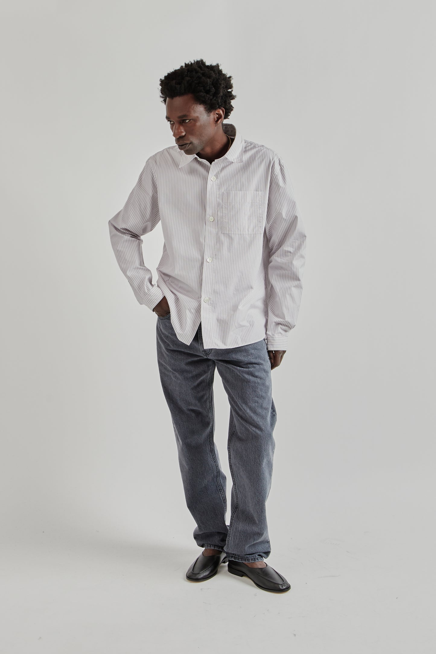 Another Shirt 4.0 - Ecru Rose Stripe